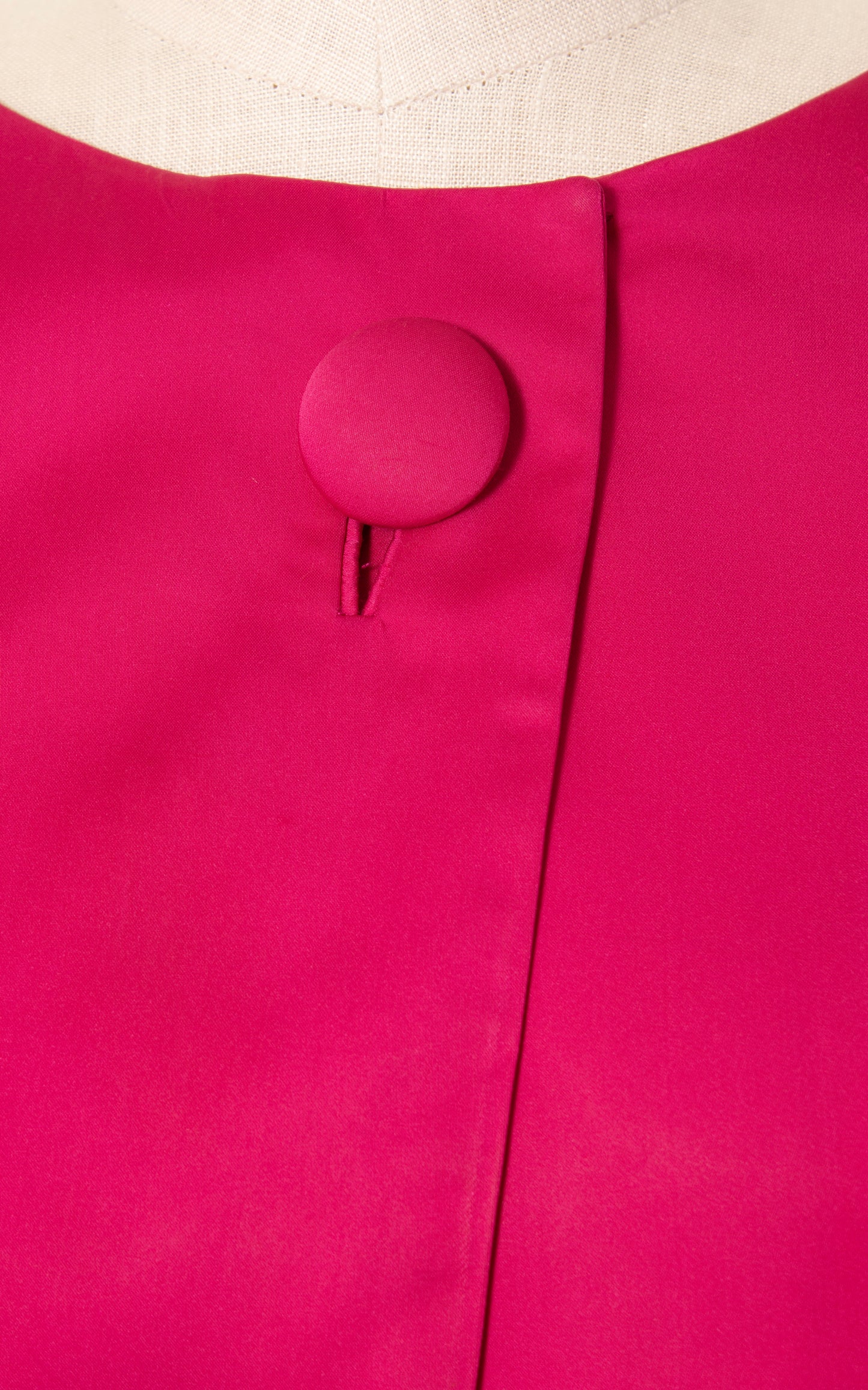 1960s LILLI DIAMOND Hot Pink Satin Bolero | medium