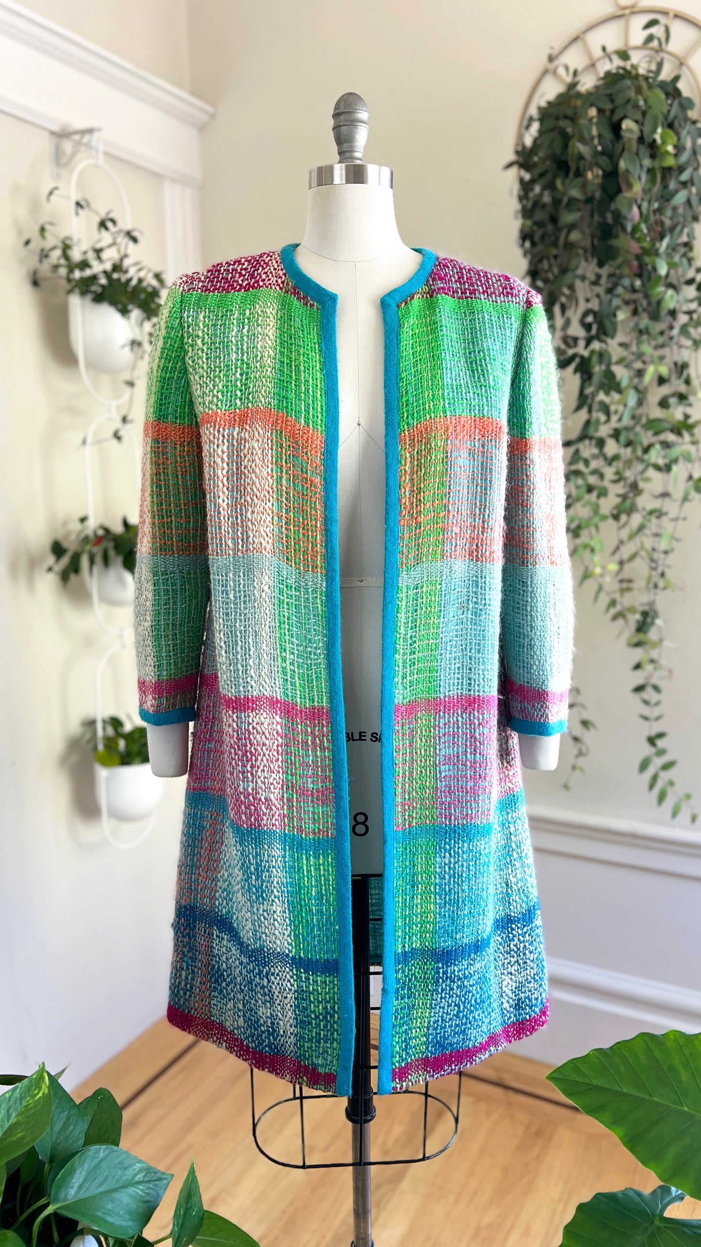 1960s VERA MAXWELL Woven Coat | medium/large