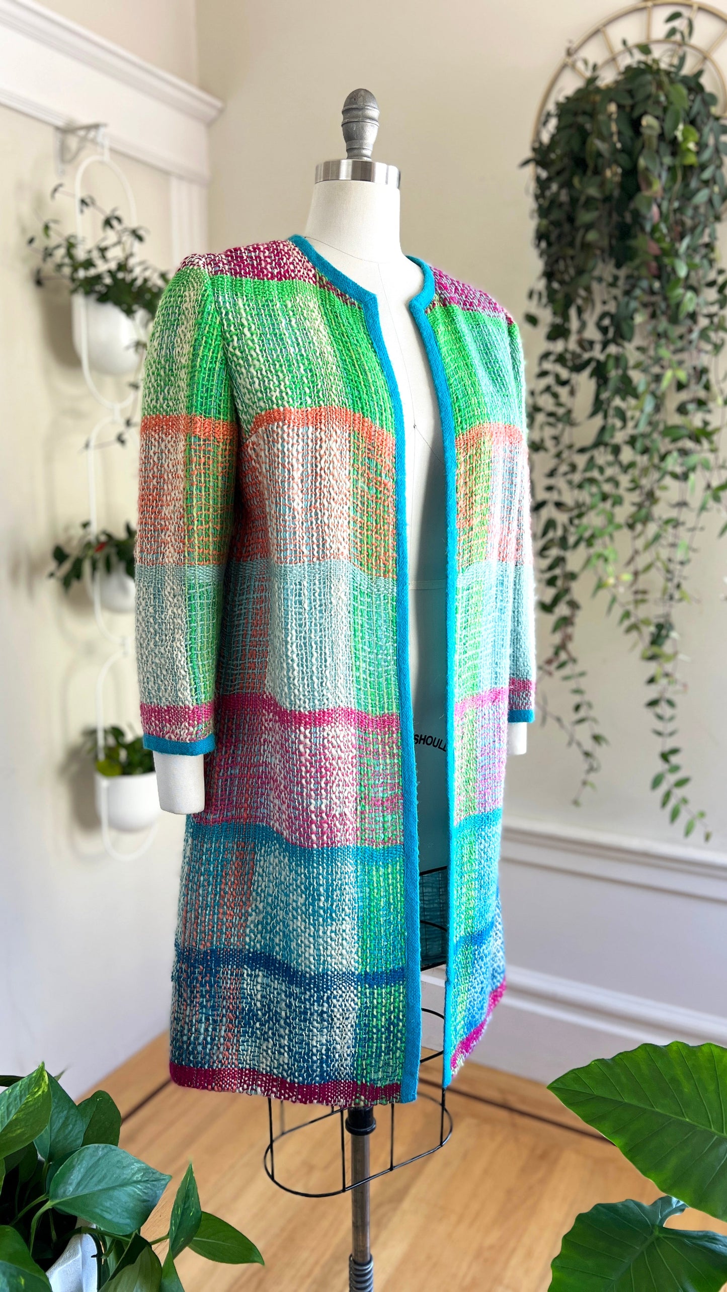 1960s VERA MAXWELL Woven Coat | medium/large