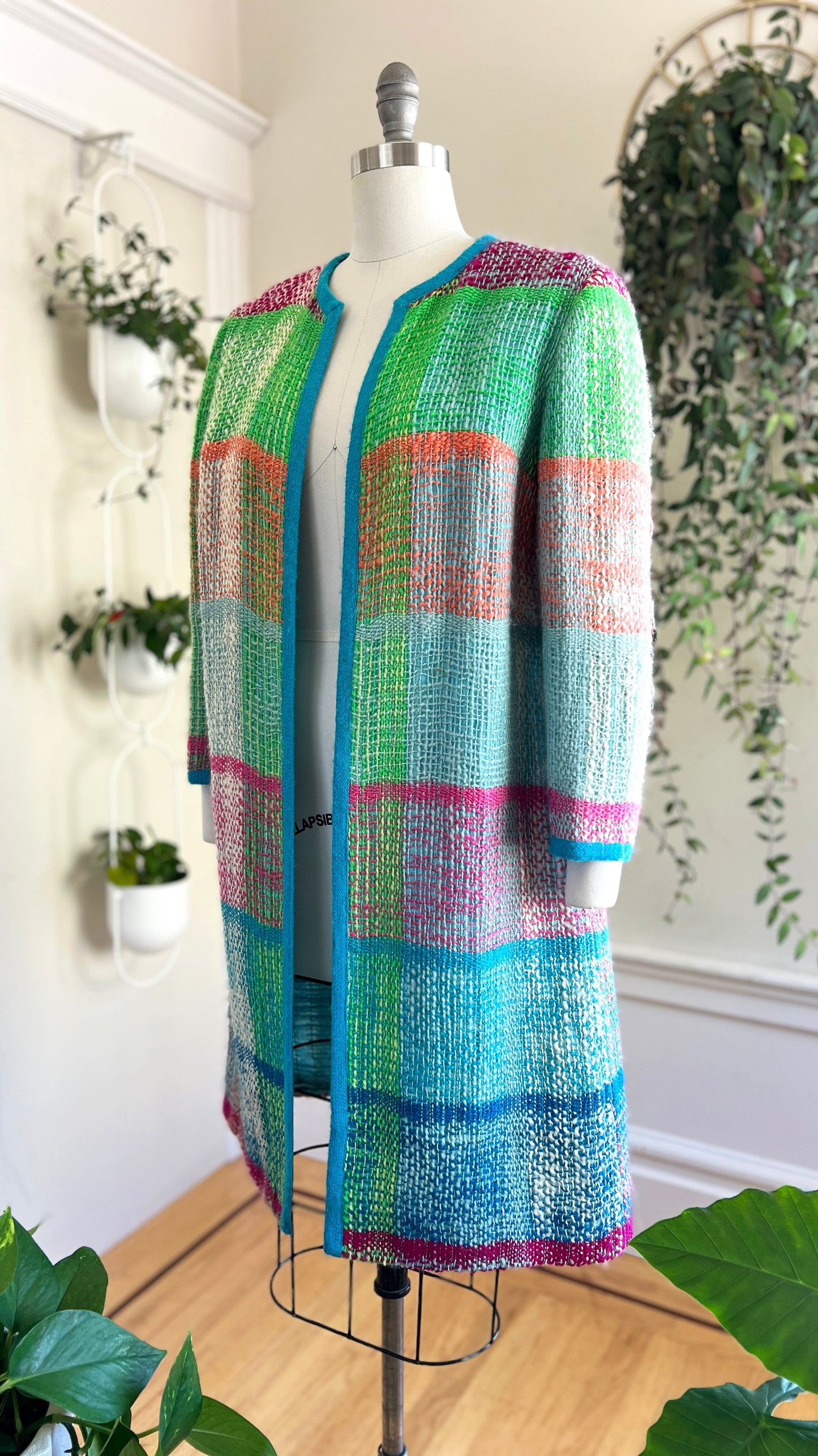 1960s VERA MAXWELL Woven Coat | medium/large