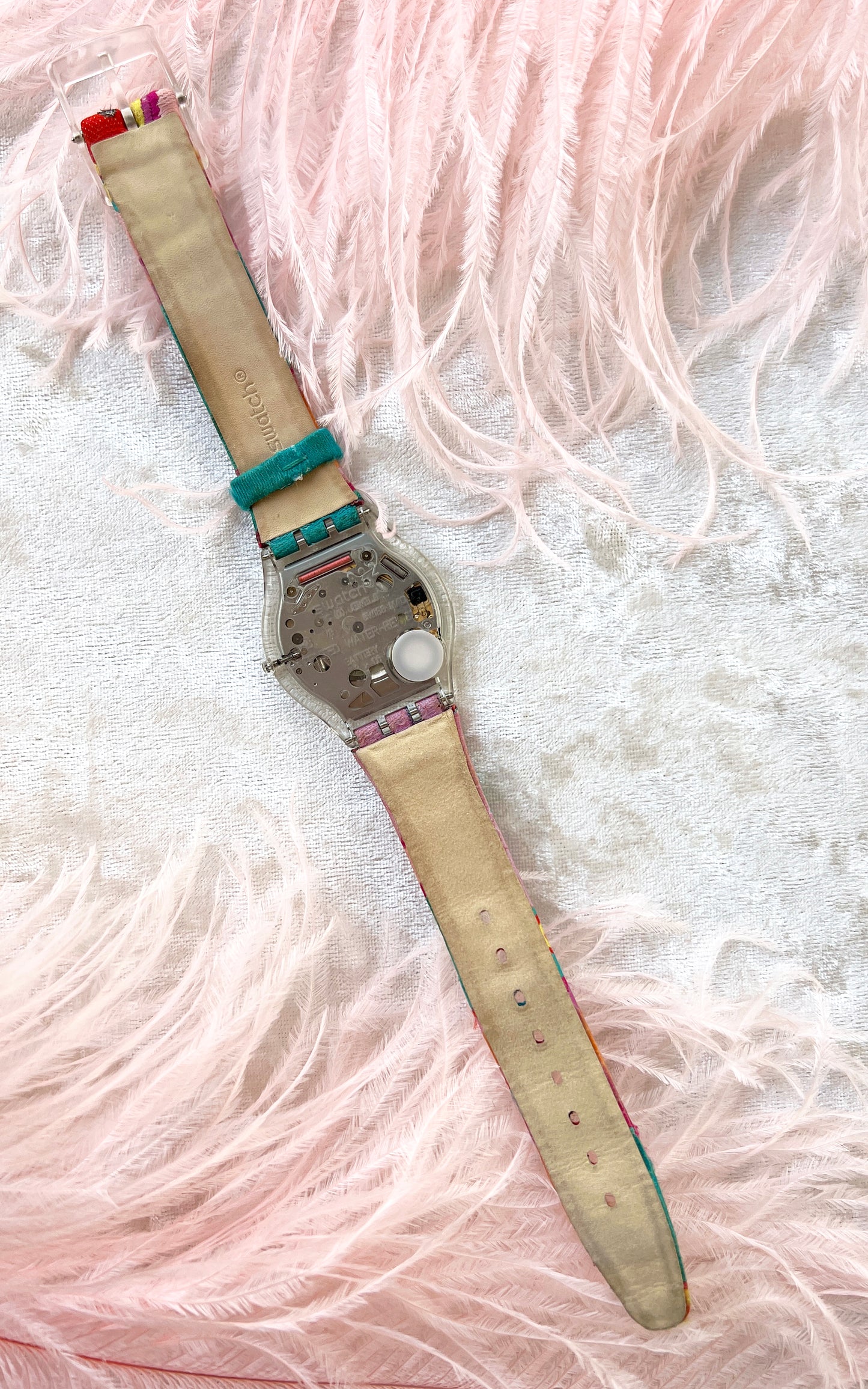 2000s SWATCH Paisley Embroidered Watch