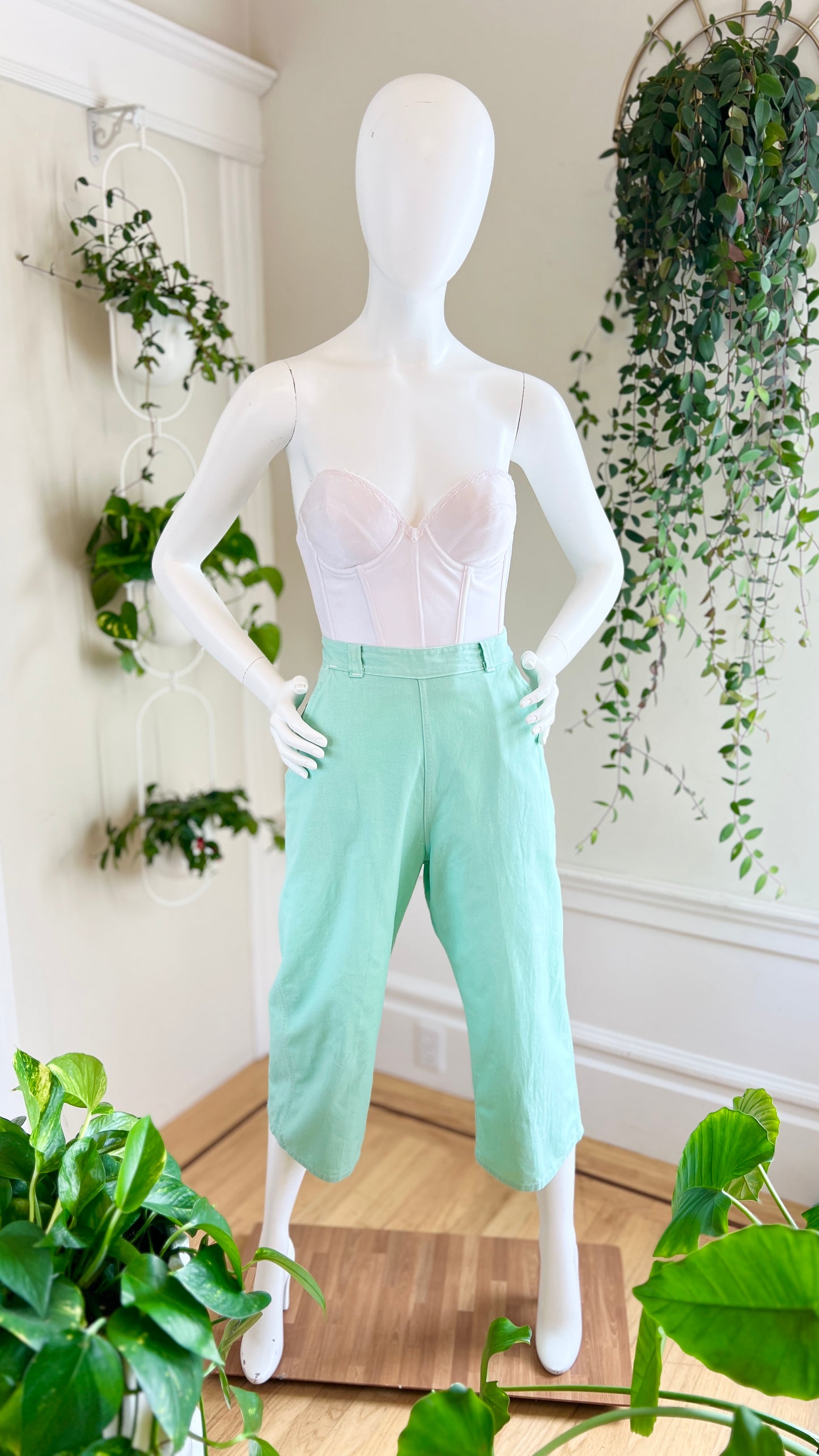 1940s Side Zip Pants | small