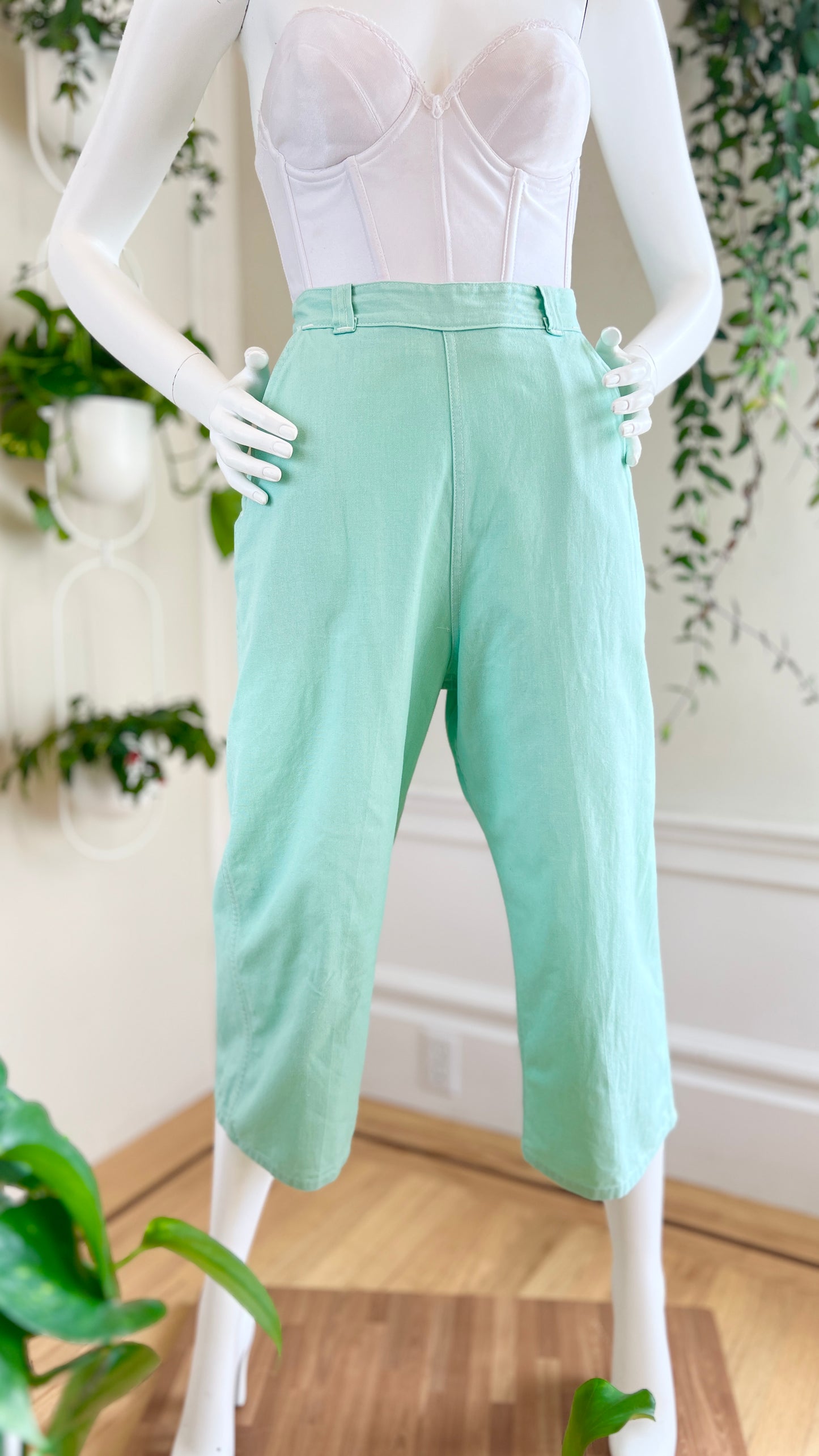 1940s Side Zip Pants | small