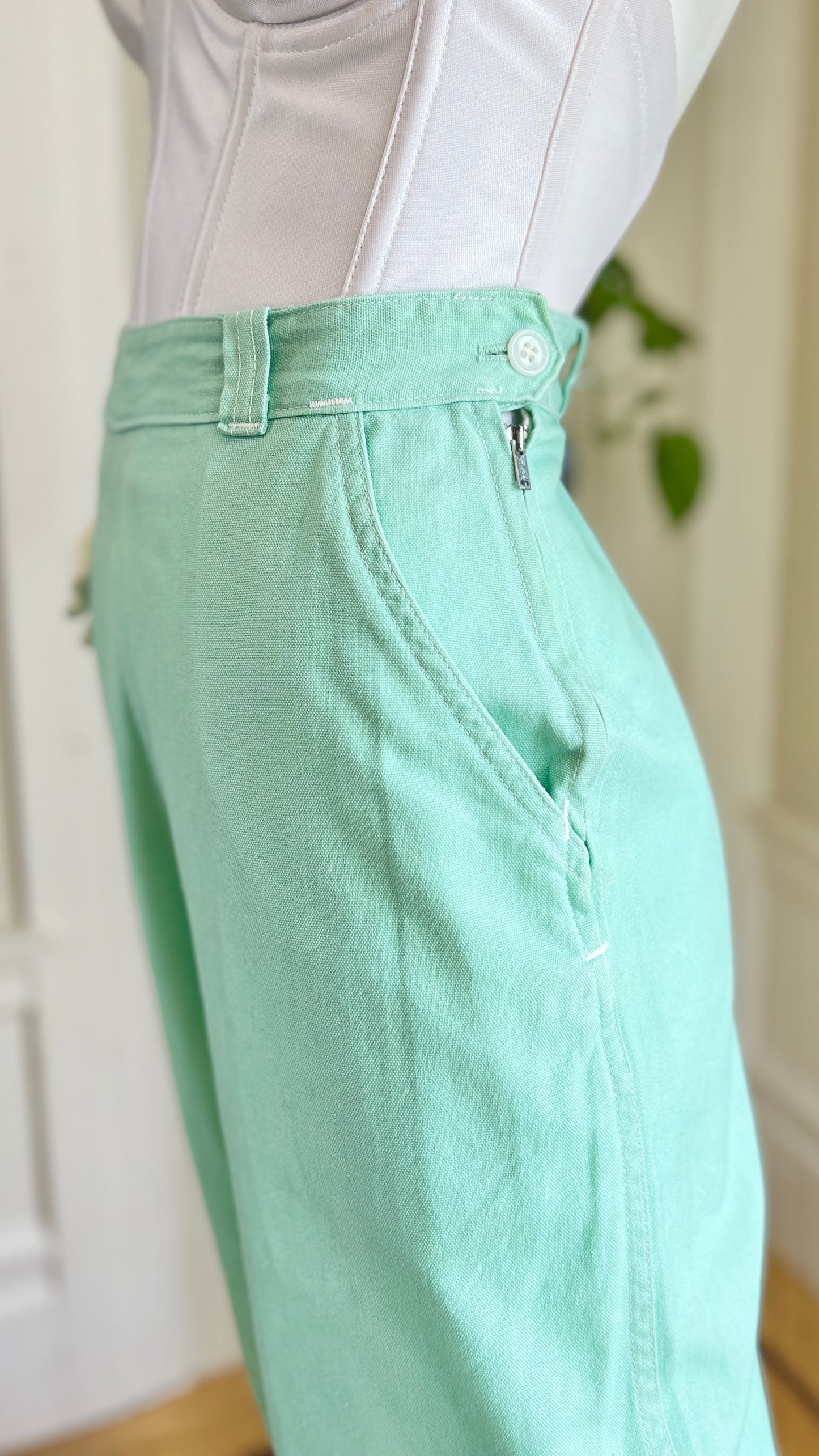 1940s Side Zip Pants | small