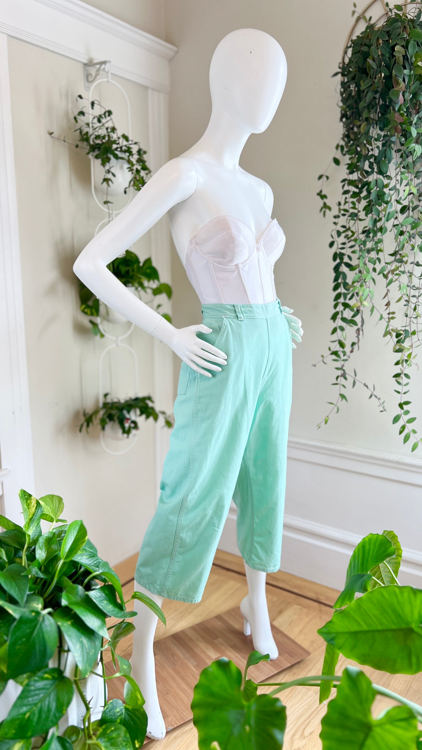 1940s Side Zip Pants | small