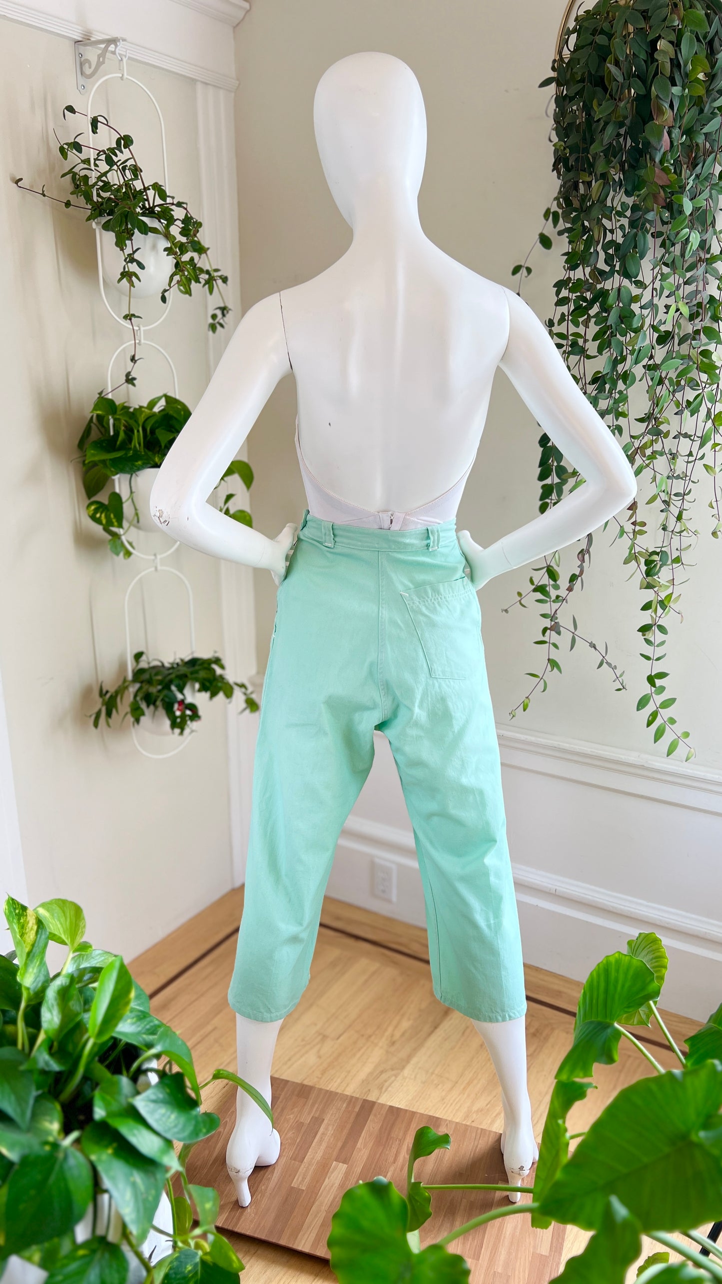 1940s Side Zip Pants | small