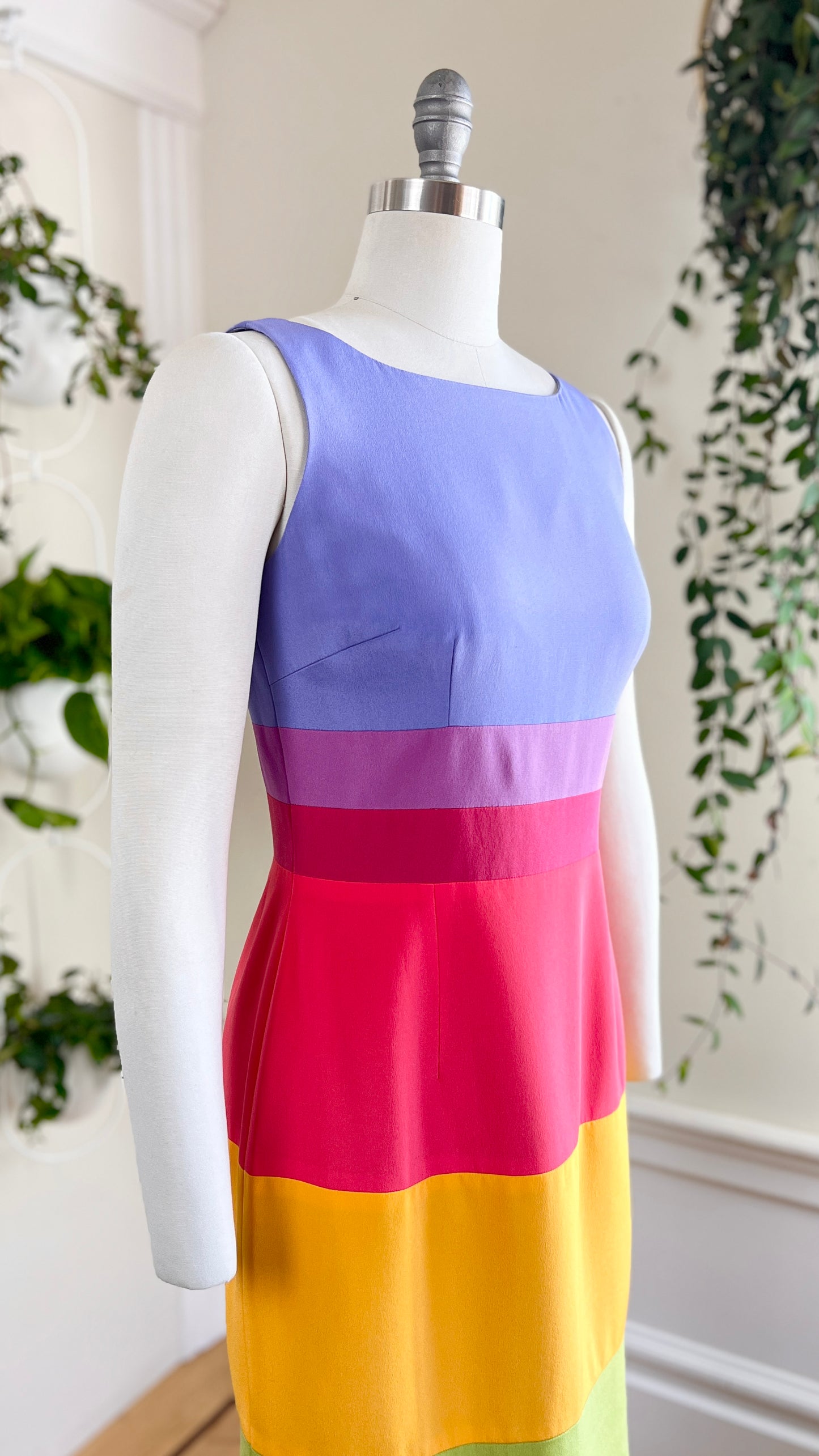 1980s Silk Rainbow Sundress | small/medium