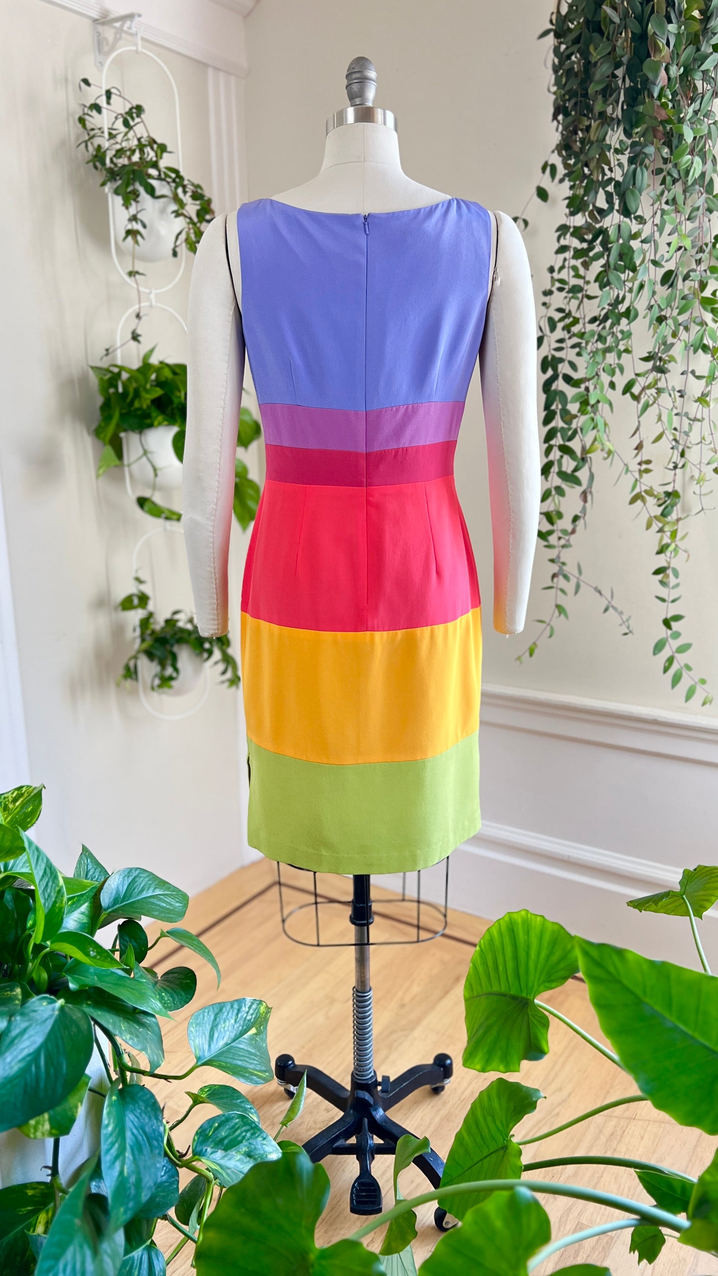 1980s Silk Rainbow Sundress | small/medium