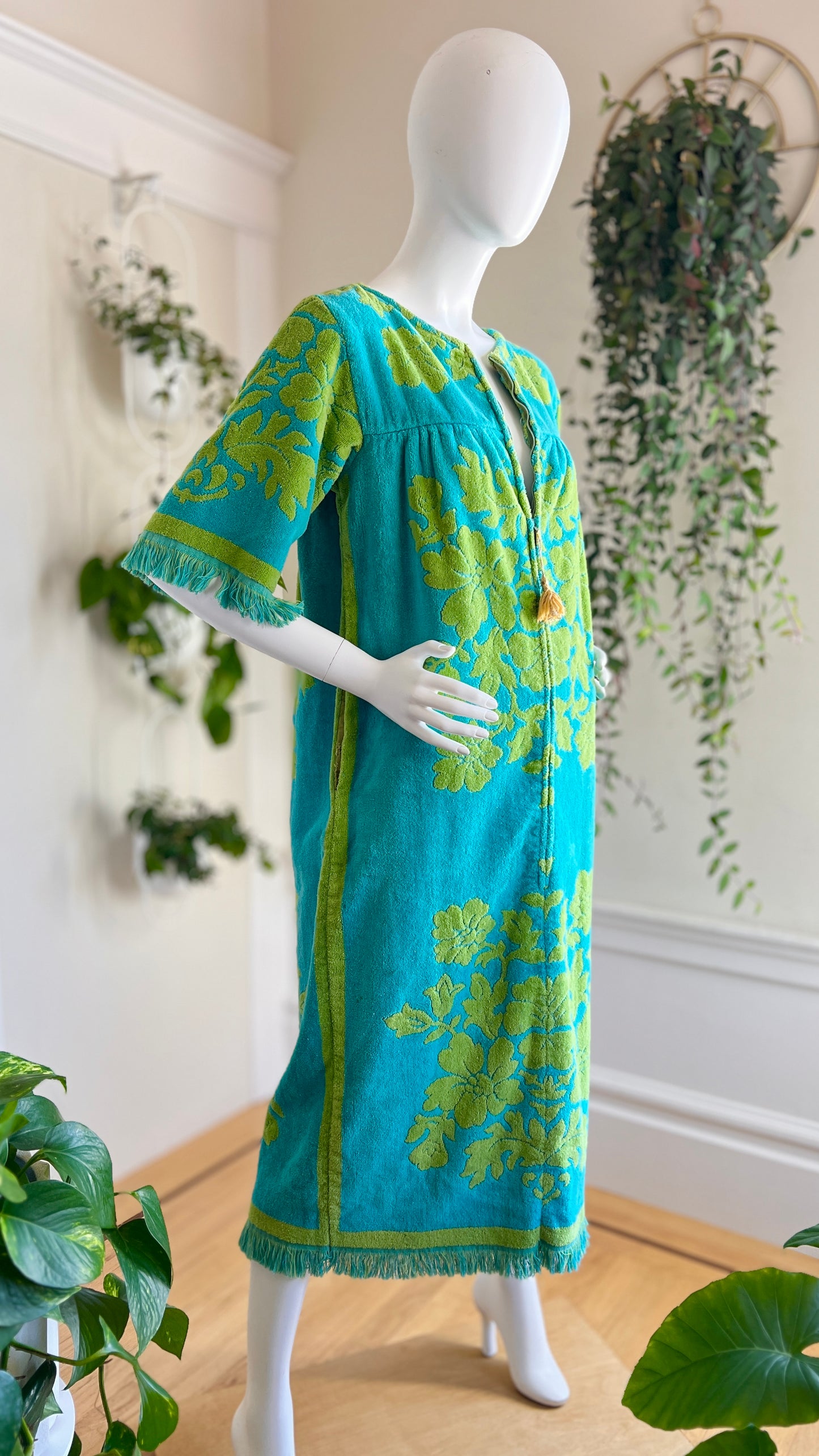 1960s 1970s Towel Cover-Up Dress | x-small/small/medium