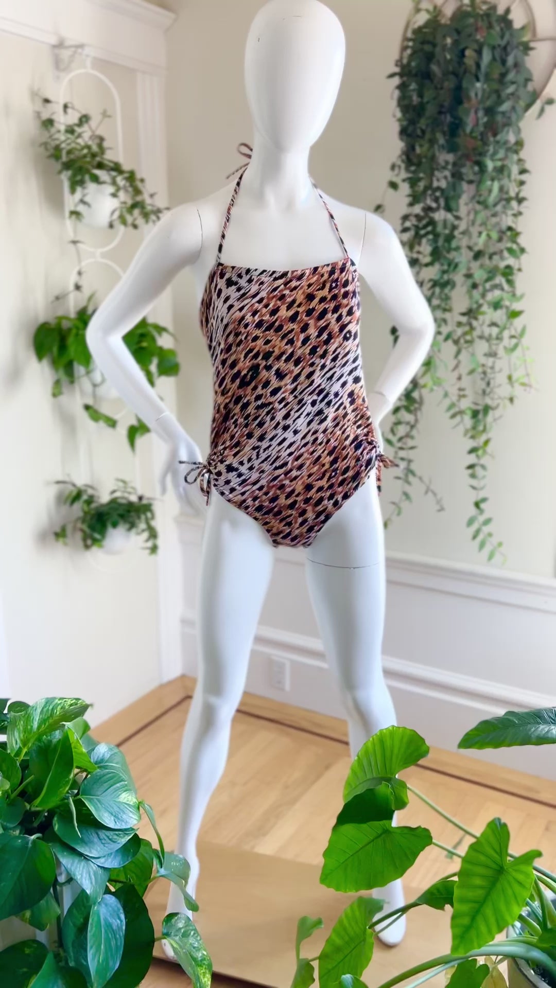 Leopard print one piece bathing suit best sale