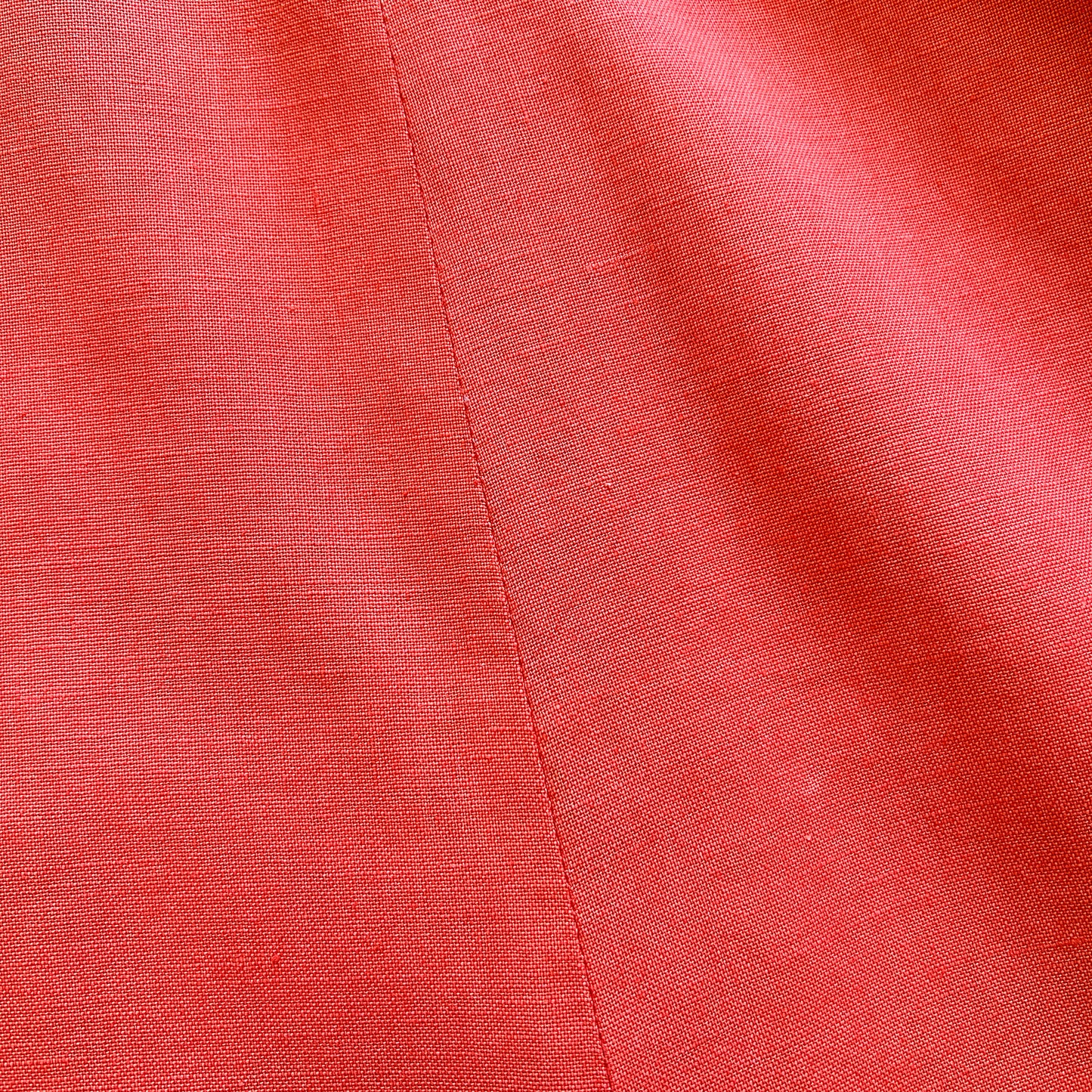 [AS-IS] 1940s Color Block Linen Dress | medium