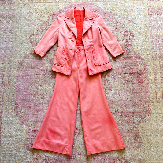 [AS-IS] 1970s Wool Pant Suit | x-small