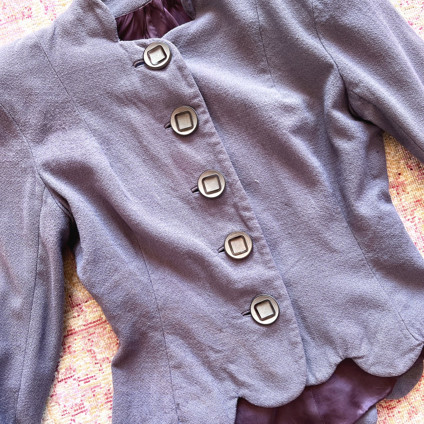 [AS-IS] 1940s Purple Wool Blazer | small