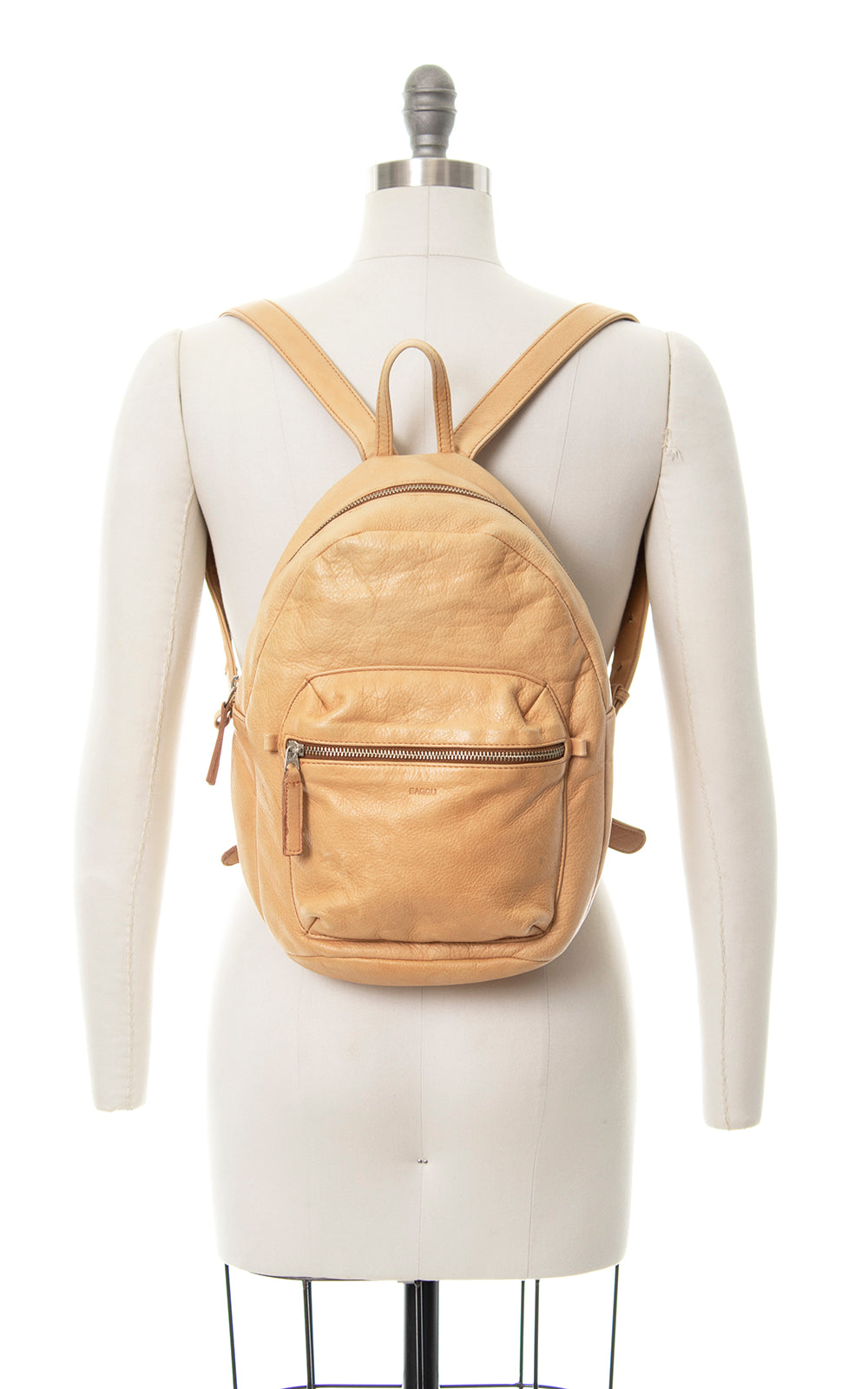 Modern BAGGU Leather Mini Backpack