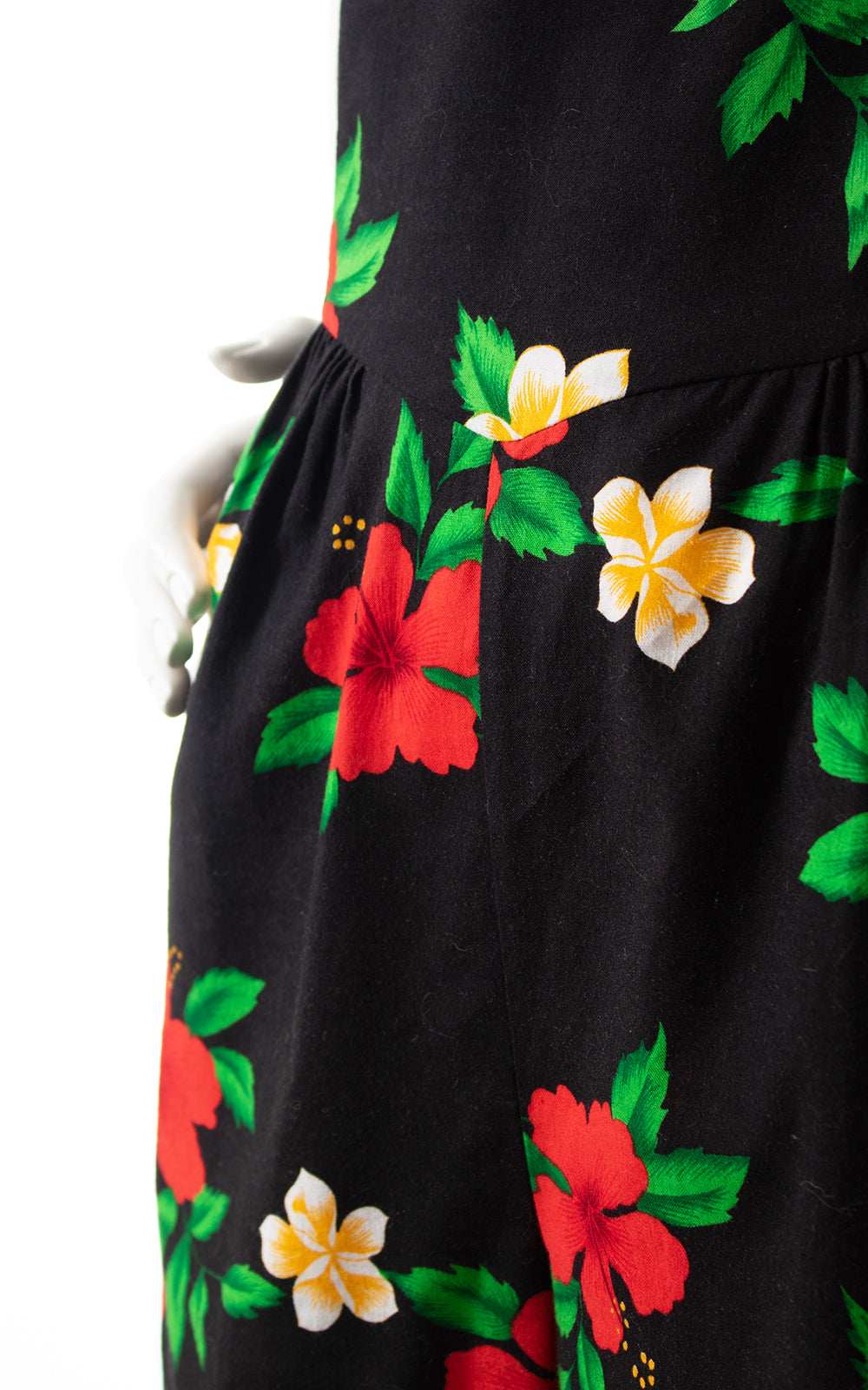 1980s Hibiscus Hawaiian Smocked Romper BirthdayLifeVintage