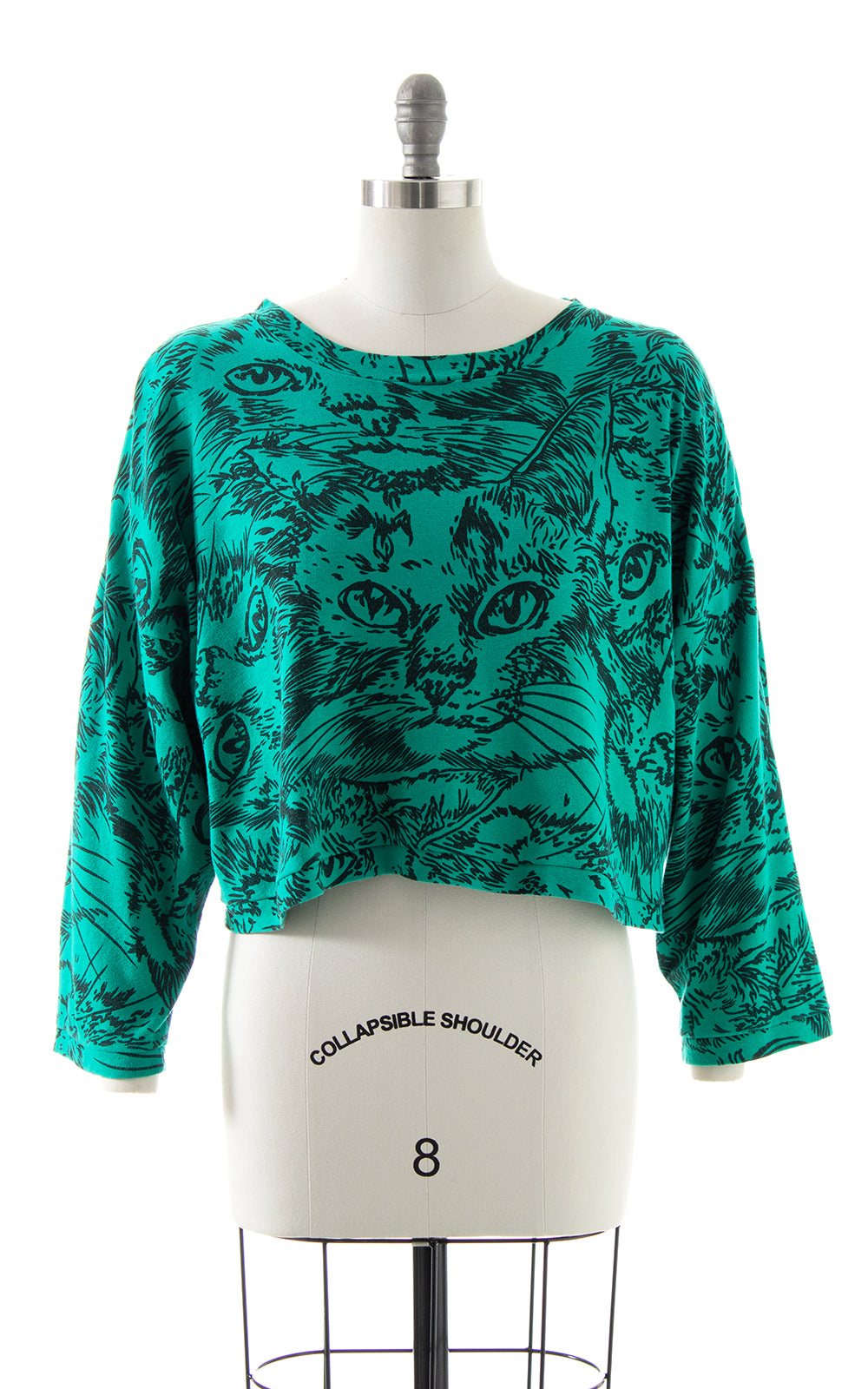 1990s Cat Novelty Print Sweatshirt | small/medium/large/x-large