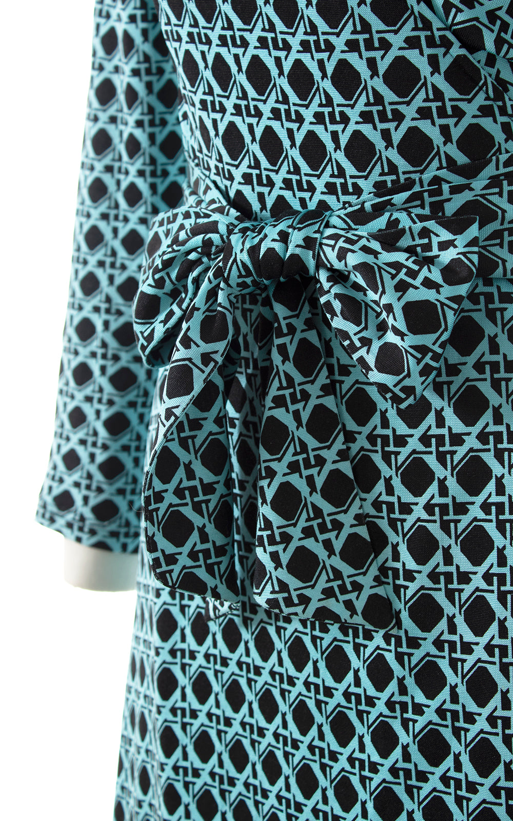 1990s DIANE VON FURSTENBERG Silk Jersey Wrap Dress | medium/large