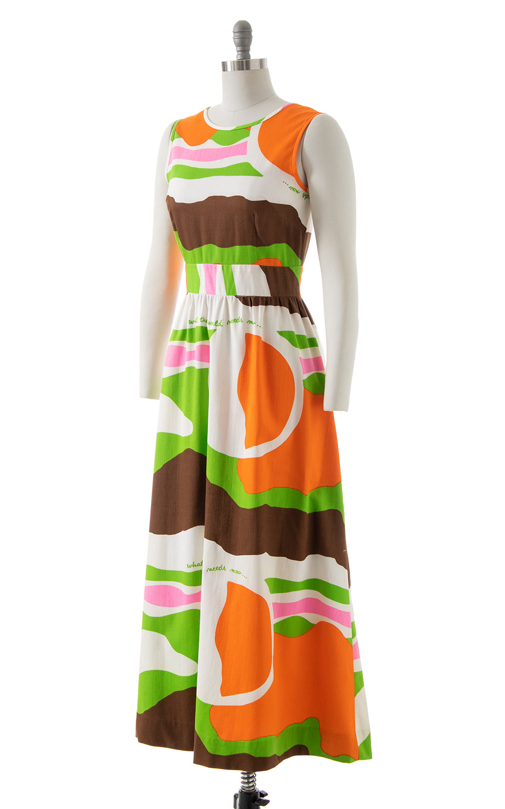 1970s What The World Needs Now Maxi Dress | small