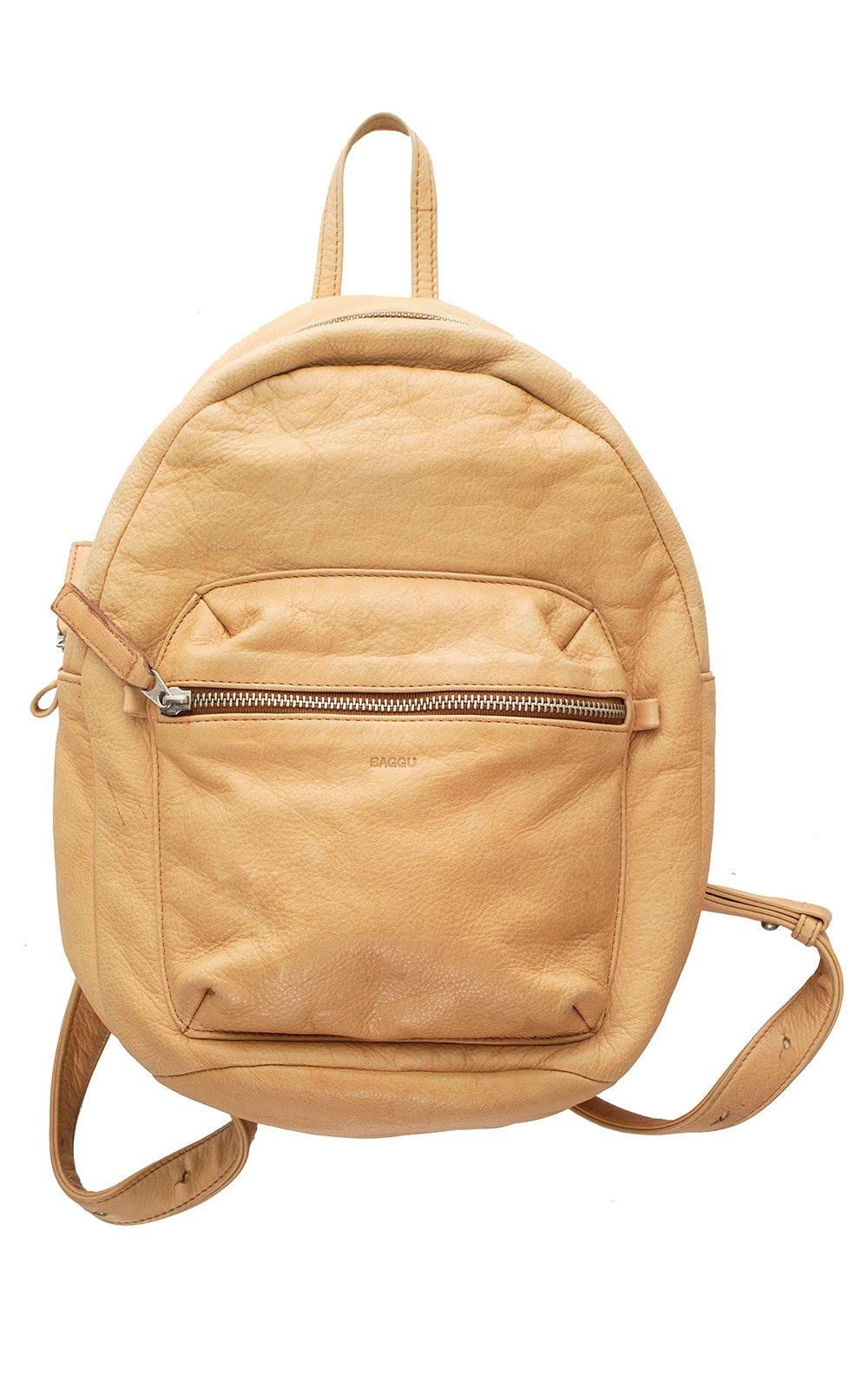 baggu leather backpack saddle Modern BAGGU Leather Mini Backpack