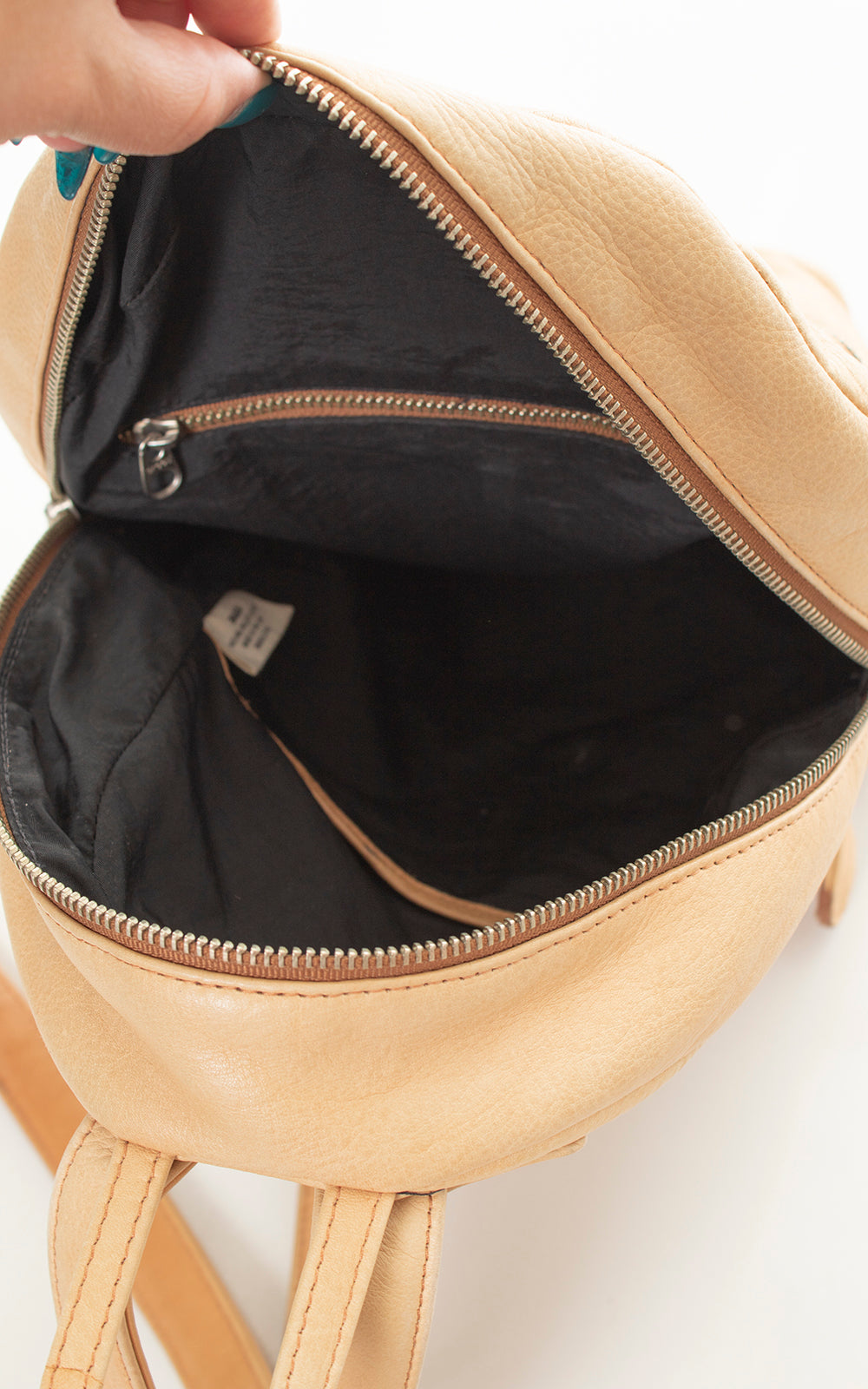 Modern BAGGU Leather Mini Backpack