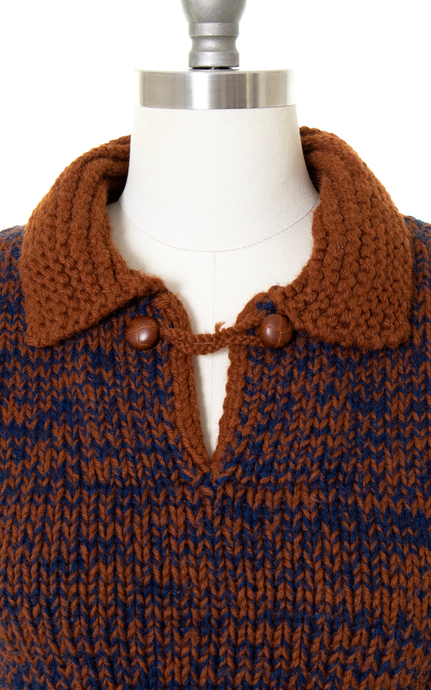 1980s Two-Tone Knit Sweater | x-small/small/medium