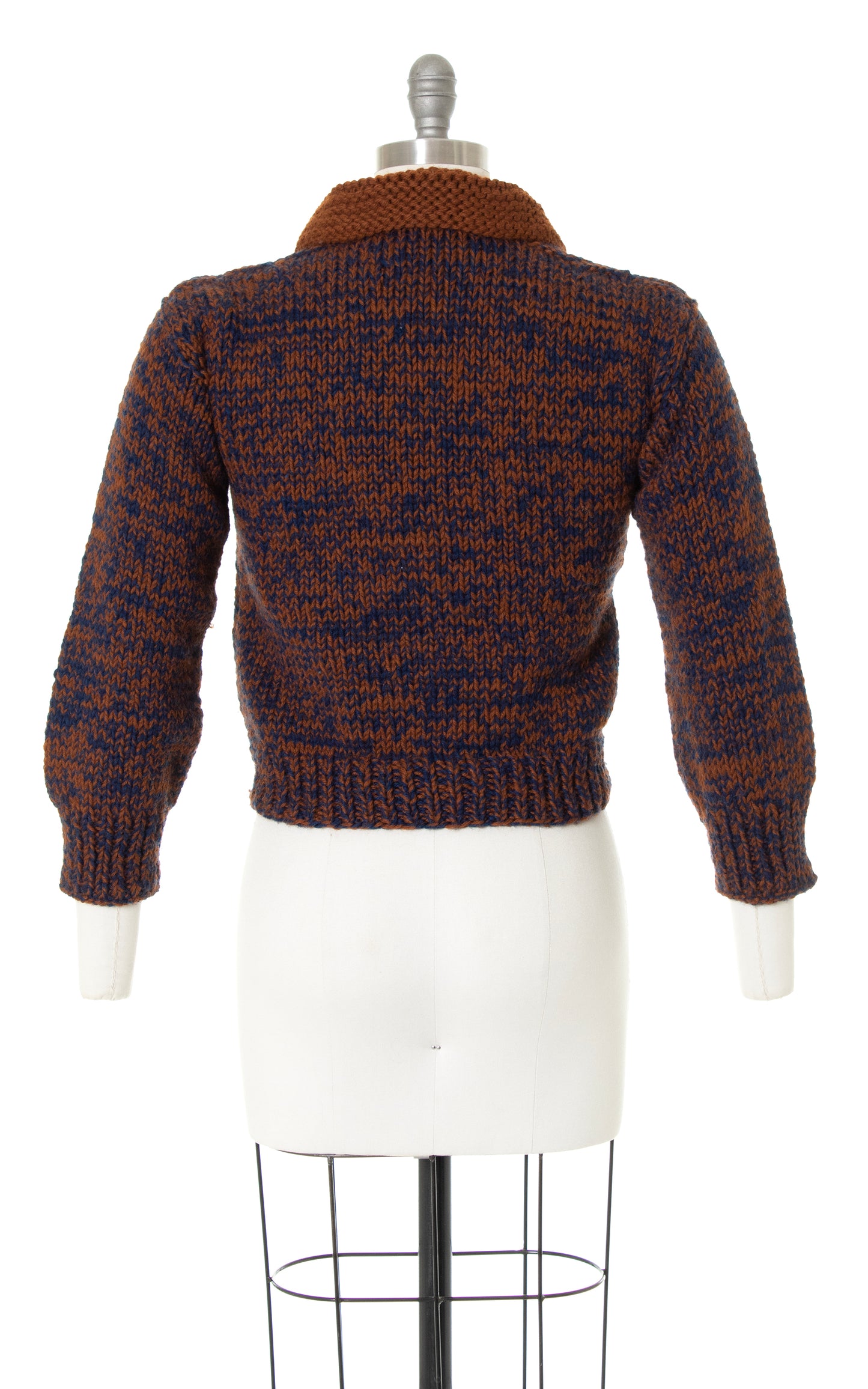 1980s Two-Tone Knit Sweater | x-small/small/medium