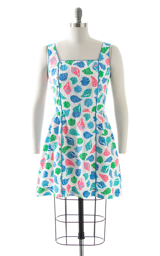 1980s Seashell Novelty Print Sundress | small/medium