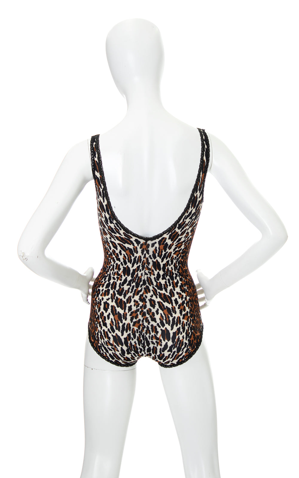 1970s VANITY FAIR Leopard Print Bodysuit | x-small