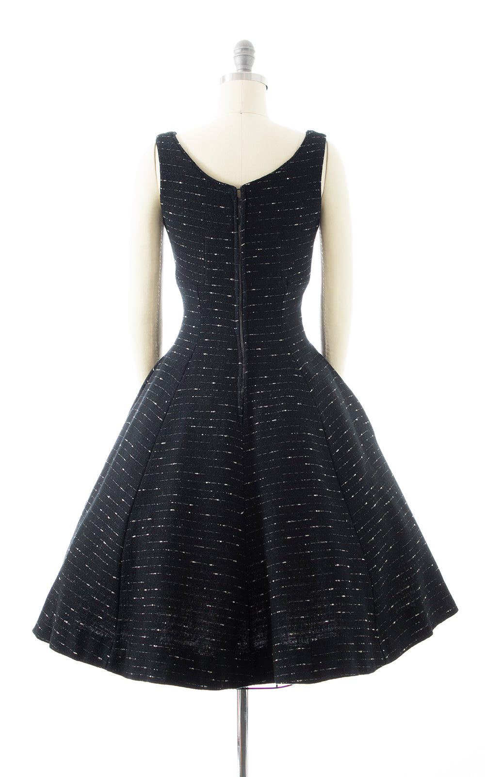 BLV x DEANNA || 1950s Flecked Wool Jumper Dress with Pockets | x-small/small