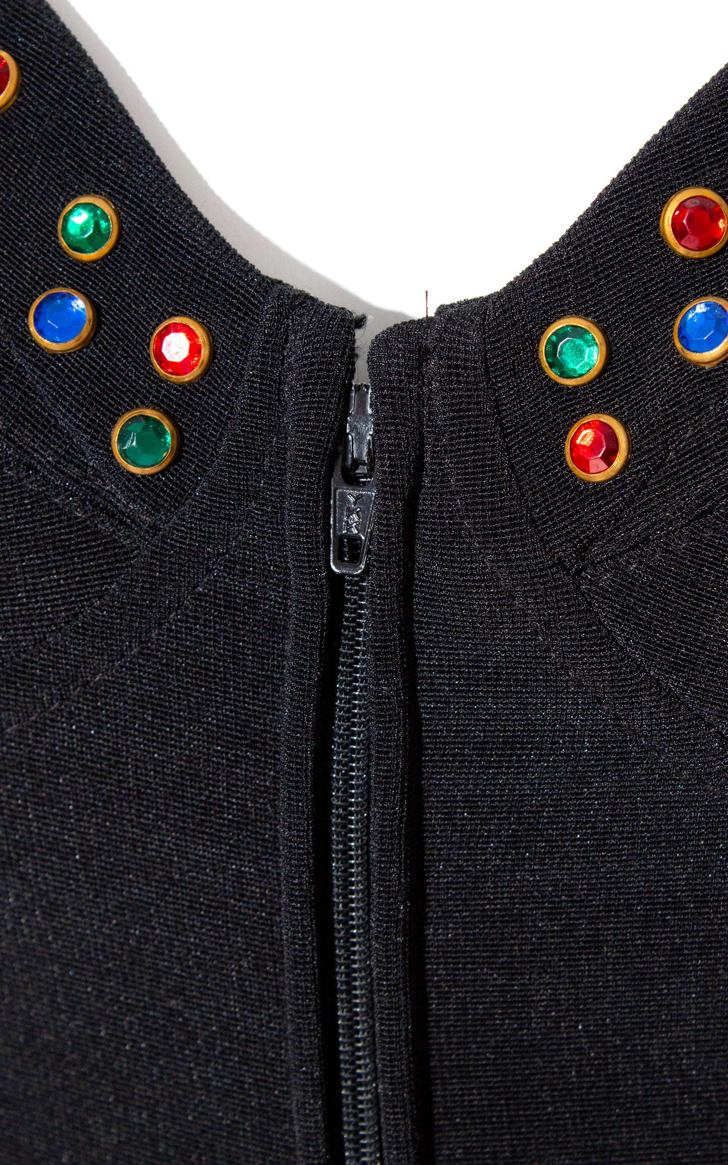 Vintage 80s 1980s Rhinestone Studded Black Catsuit Jumpsuit Stirrups Stretchy BirthdayLifeVintage