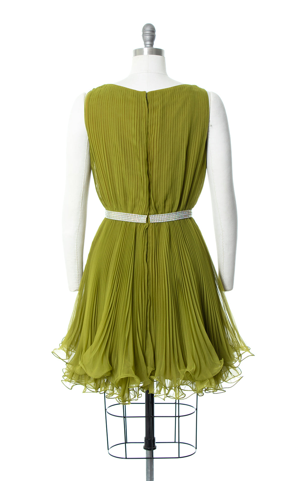 vintage pleated chiffon dress pleated chiffon dress Vintage Chiffon Pleated Dress