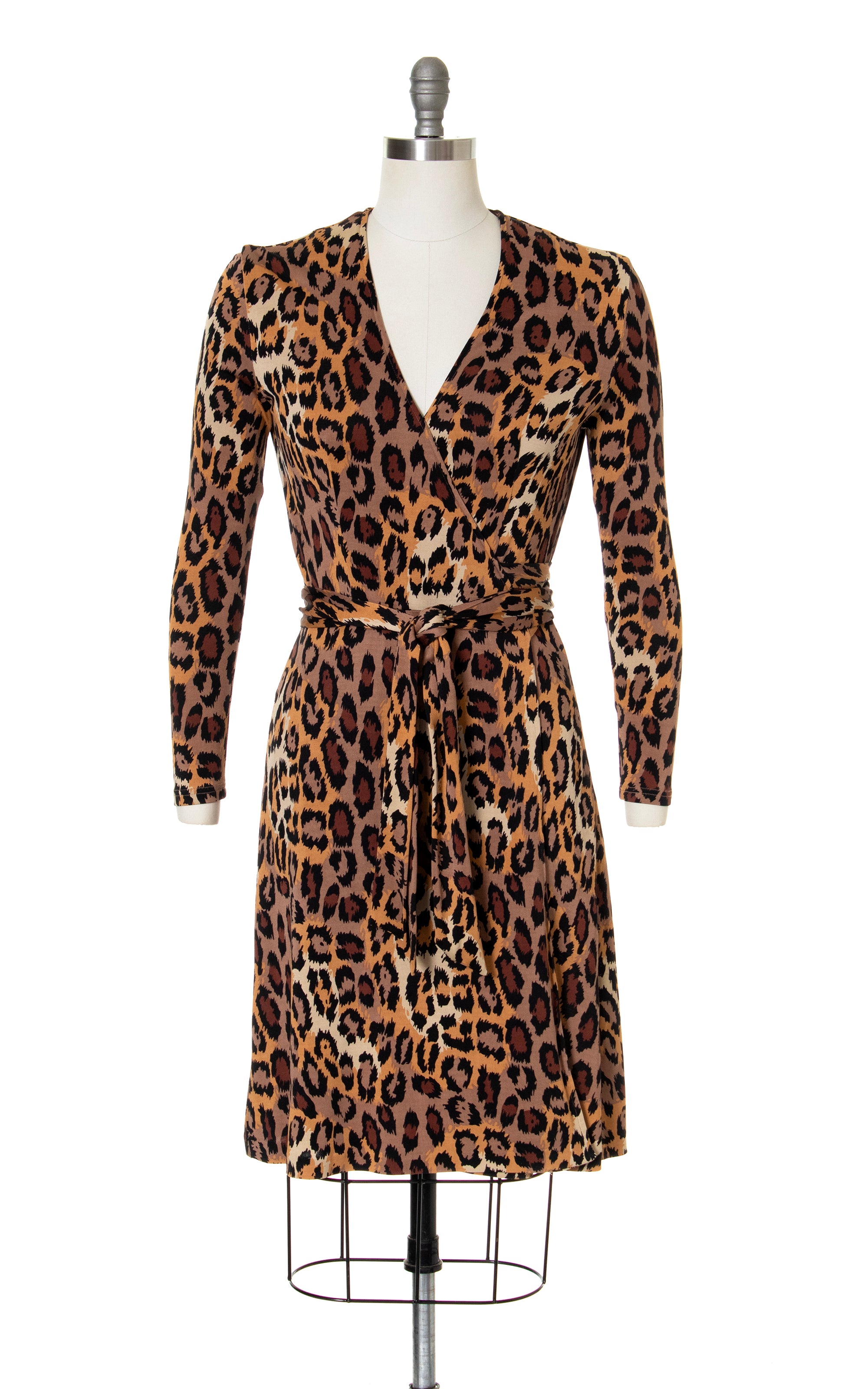 Diane Von Fursrenberg silk leopard print dress (no belt) cargo pocket shops camo dvf