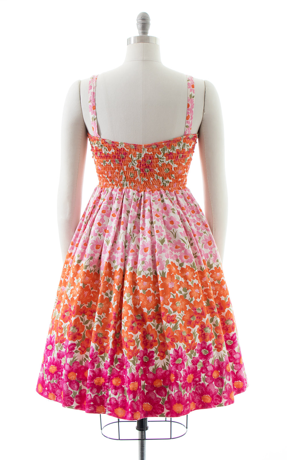 1950s Cole of California Floral Smocked Sundress