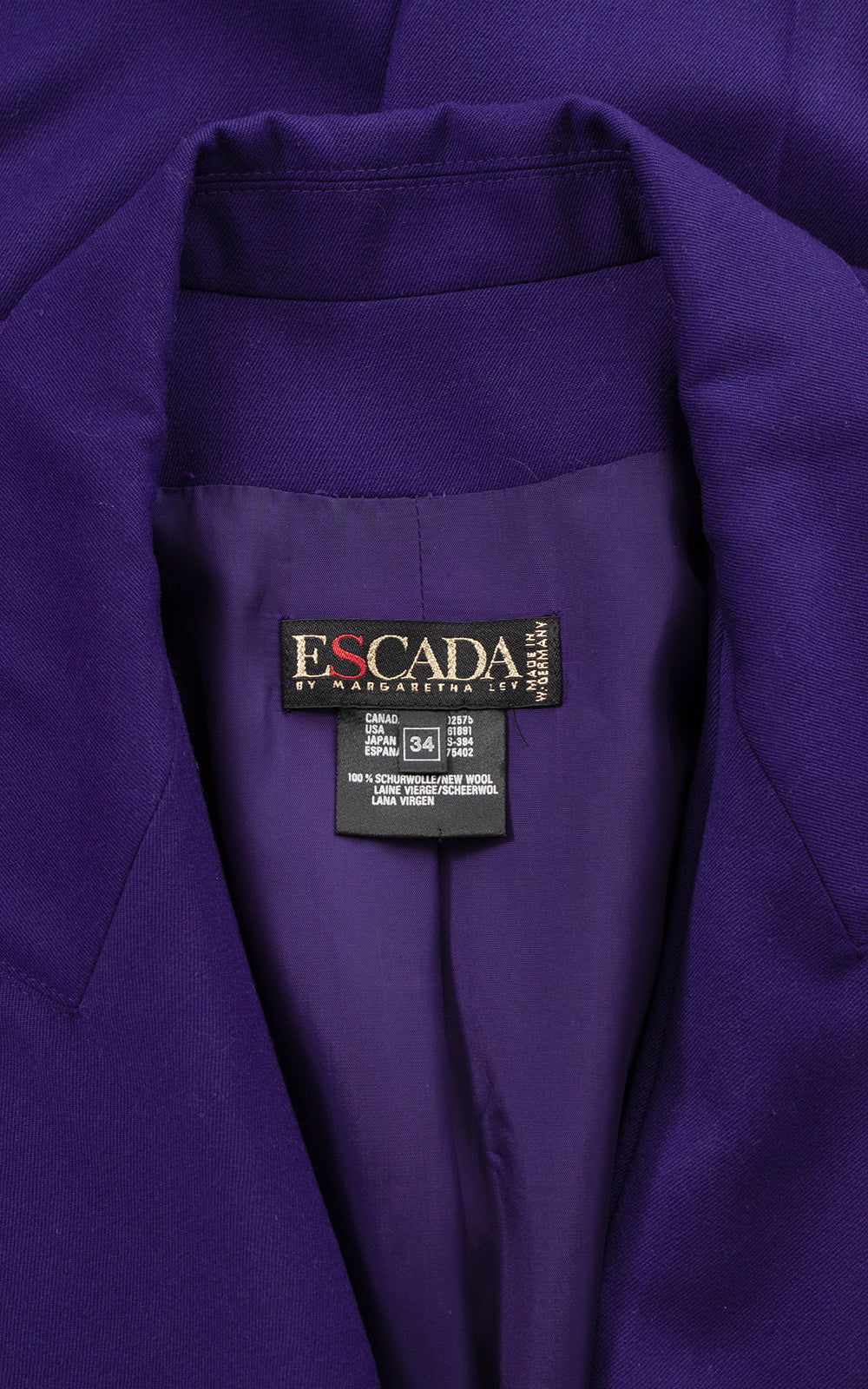 1980s ESCADA Wool Tuxedo Jumpsuit | small