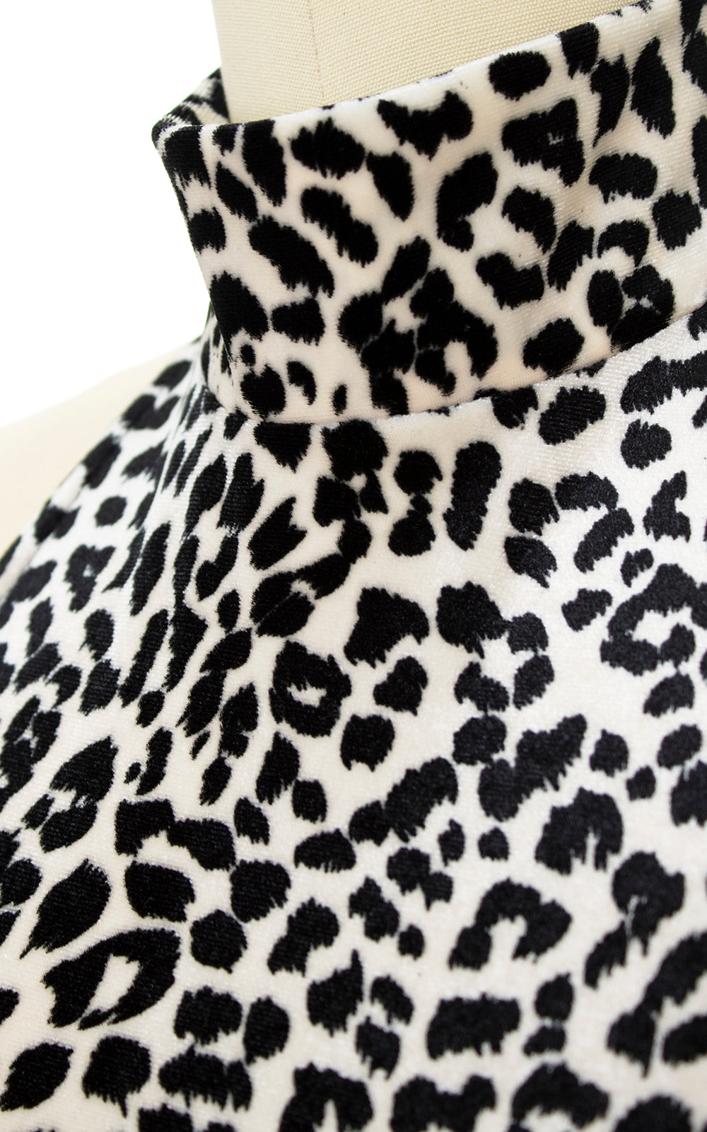 1990s Leopard Print Velvet Mini Dress | x-small/small
