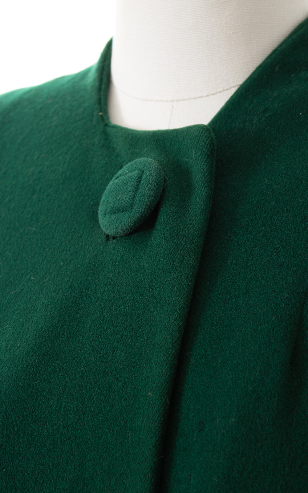 1940s Forest Green Wool Coat | large