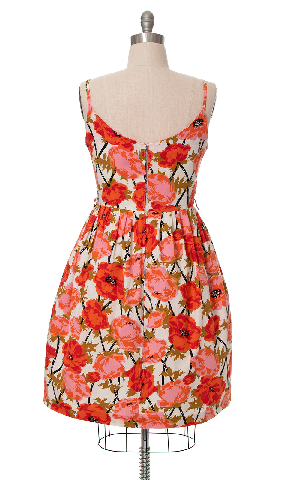 1950s California Poppies Cotton Sundress | large/x-large