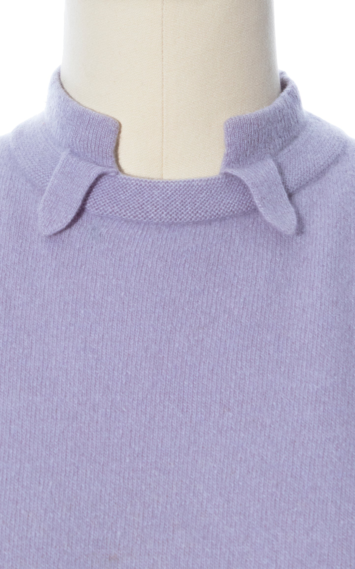 Vintage 50s 1950s DALTON Cashmere Knit Pastel Purple Sweater Birthday Life Vintage