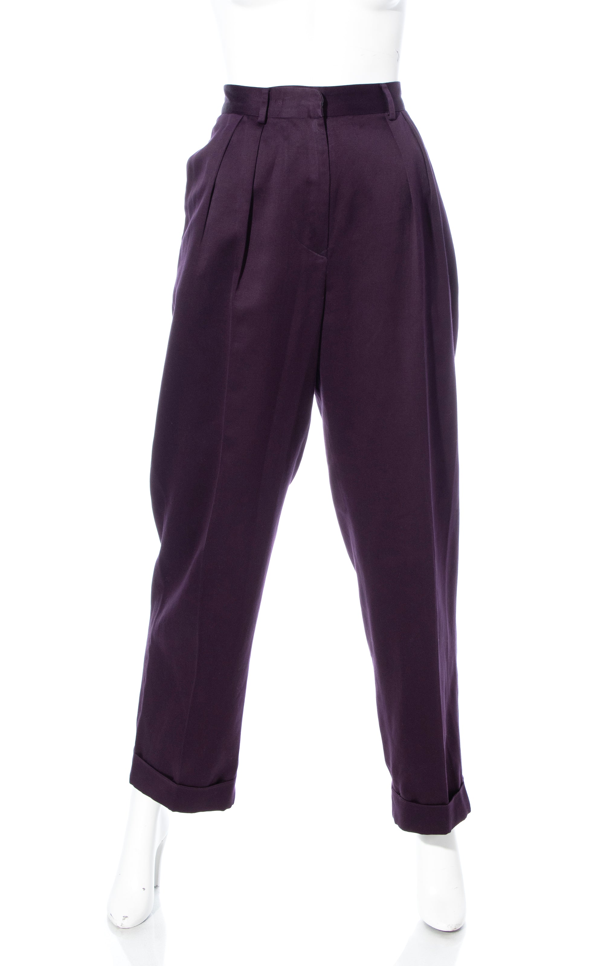 1990s JEAN PAUL GAULTIER Purple Pant Suit | small/medium