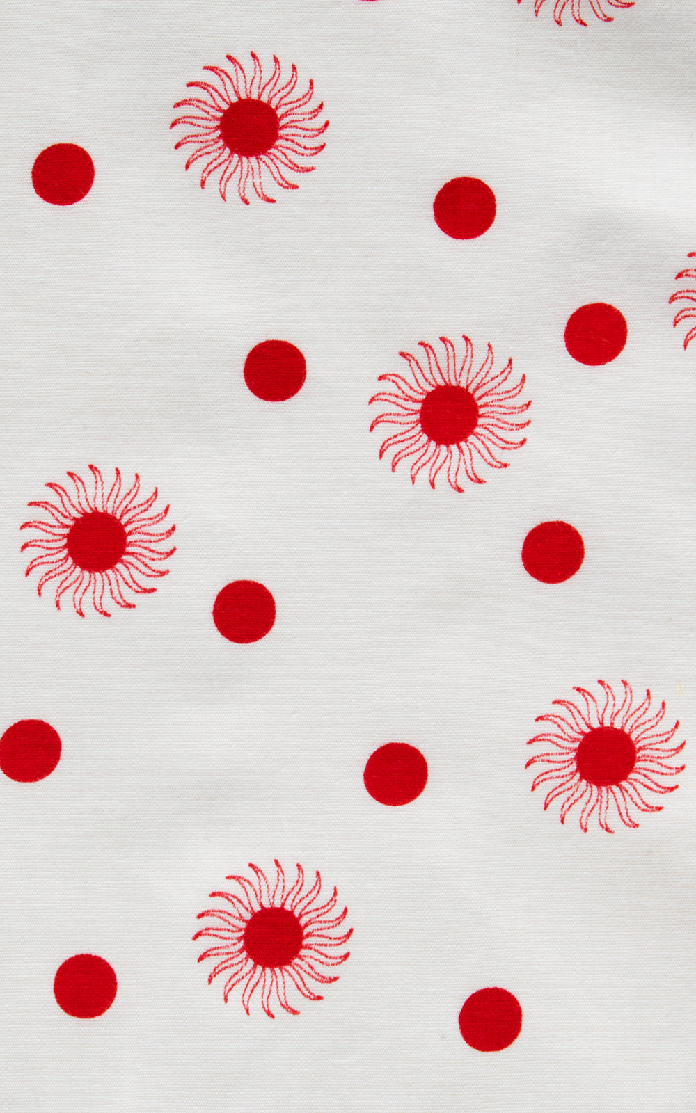 1950s Floral Polka Dot Cotton Blouse | medium/large