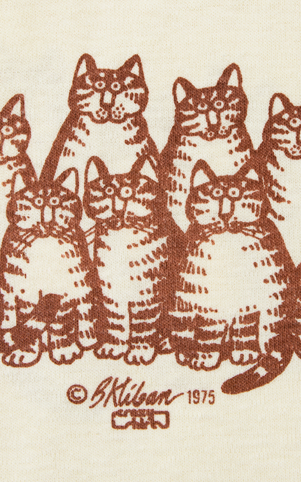 1970s KLIBAN Cat Novelty Print Tee | x-small/small