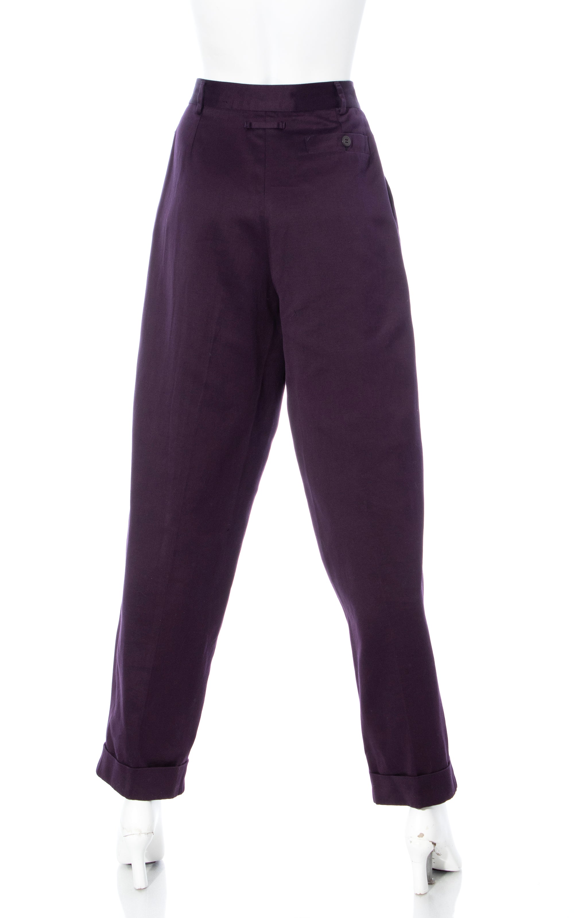 1990s JEAN PAUL GAULTIER Purple Pant Suit | small/medium