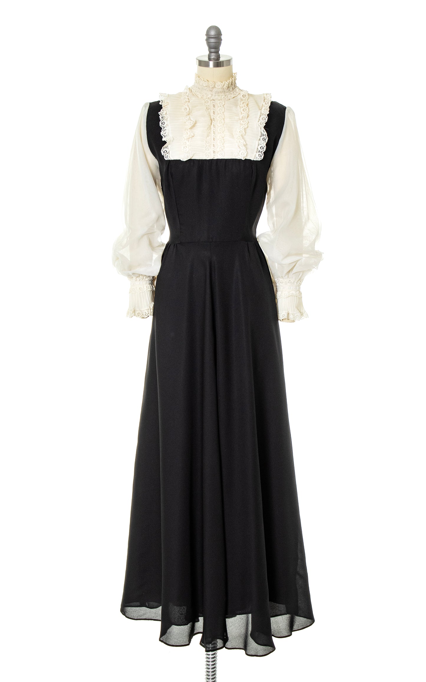 1970s Wednesday Addams Maxi Dress | small