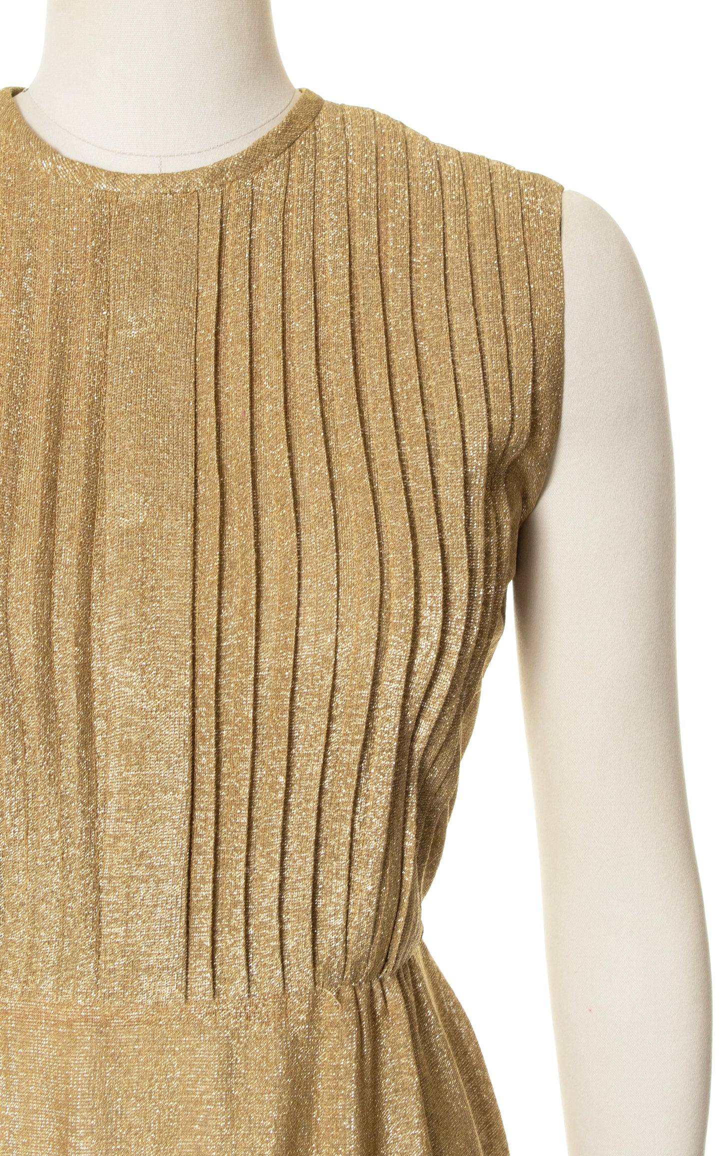 Vintage 1950s 50s 60s 1960s Metallic Gold Lurex Wiggle Dress Cocktail Party BirthdayLifeVintage