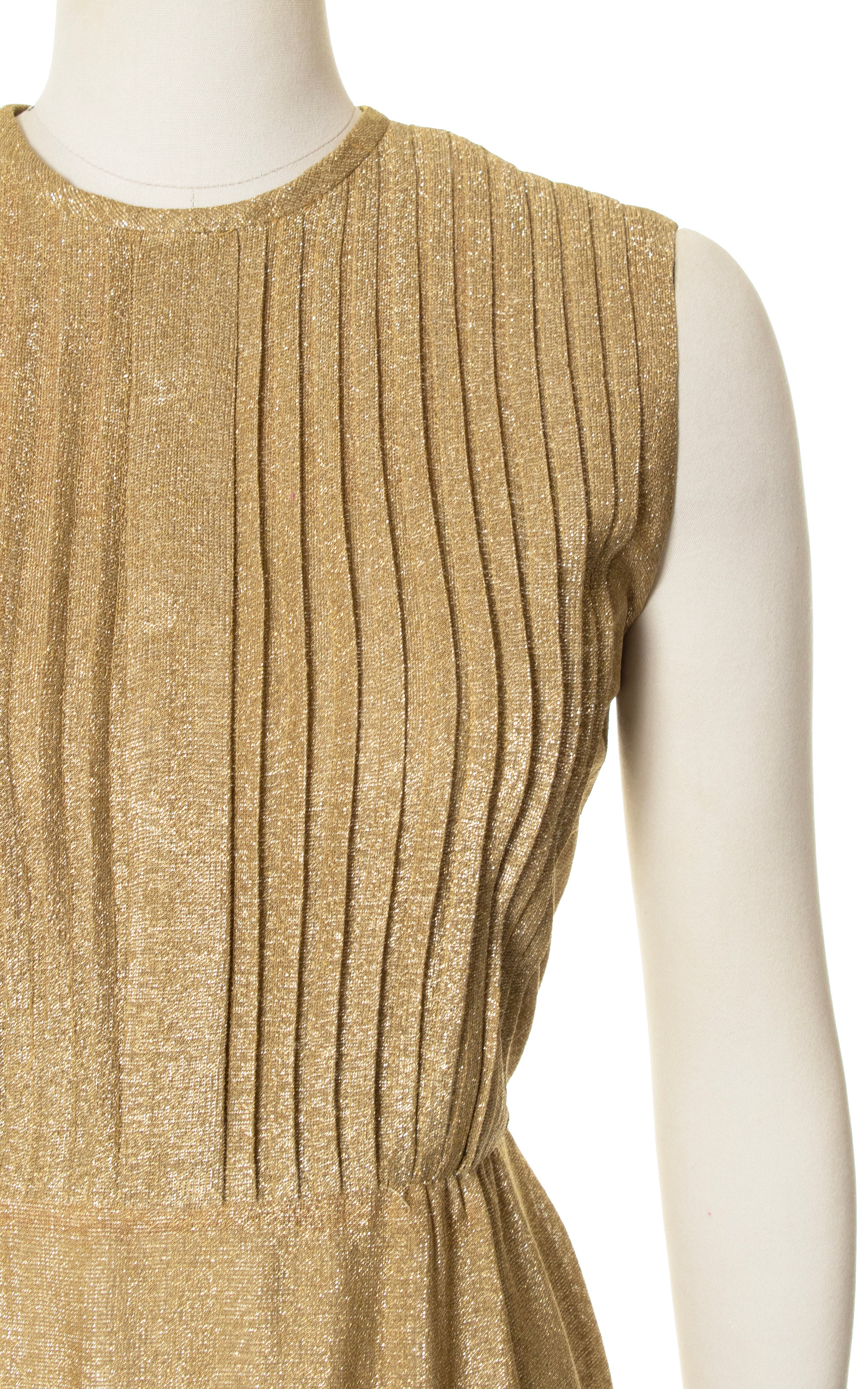1960s Metallic Gold Lurex Wiggle Dress | medium Birthday Life Vintage 1960s Metallic Gold Lurex Wiggle Dress | medium Birthday Life Vintage