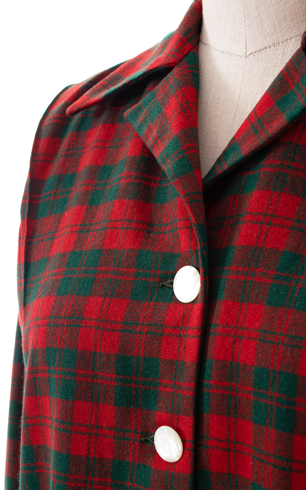 1940s Tartan Wool 49er Jacket | x-large