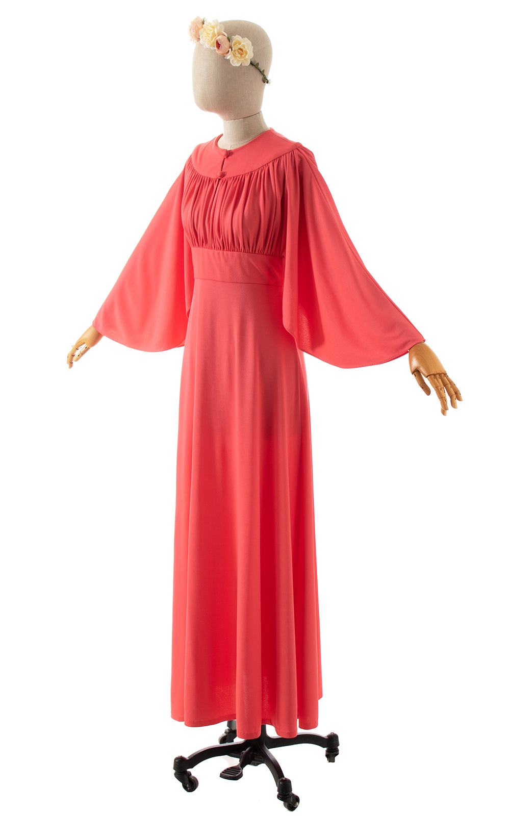 1970s Angel Sleeve Grecian Maxi Dress | x-small/small – Birthday