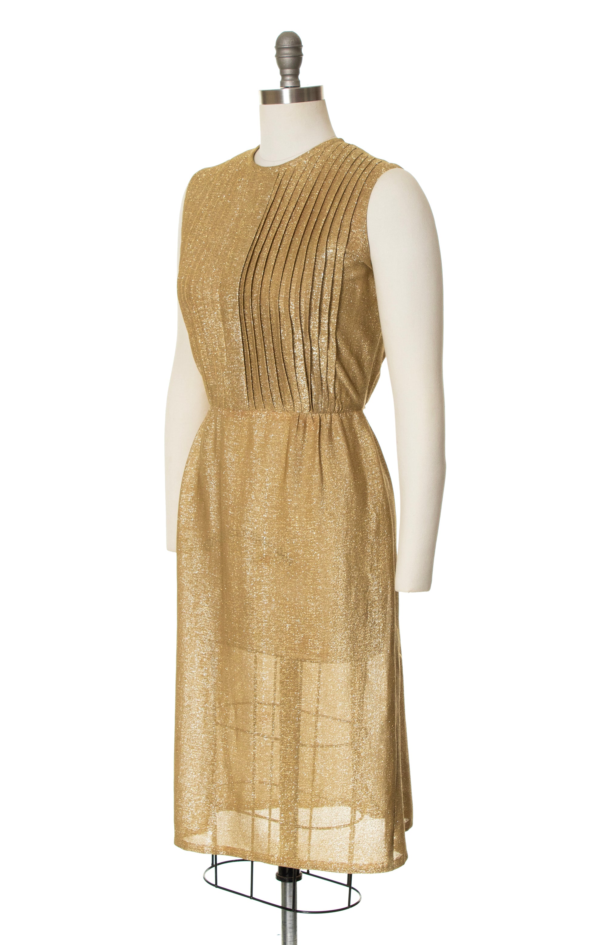 gold wiggle dress 1960s Gold Metallic Floral Fashion From Orient Asian Inspired Cheongsam Pencil Wiggle Dress Gown Canned Ham Vintage