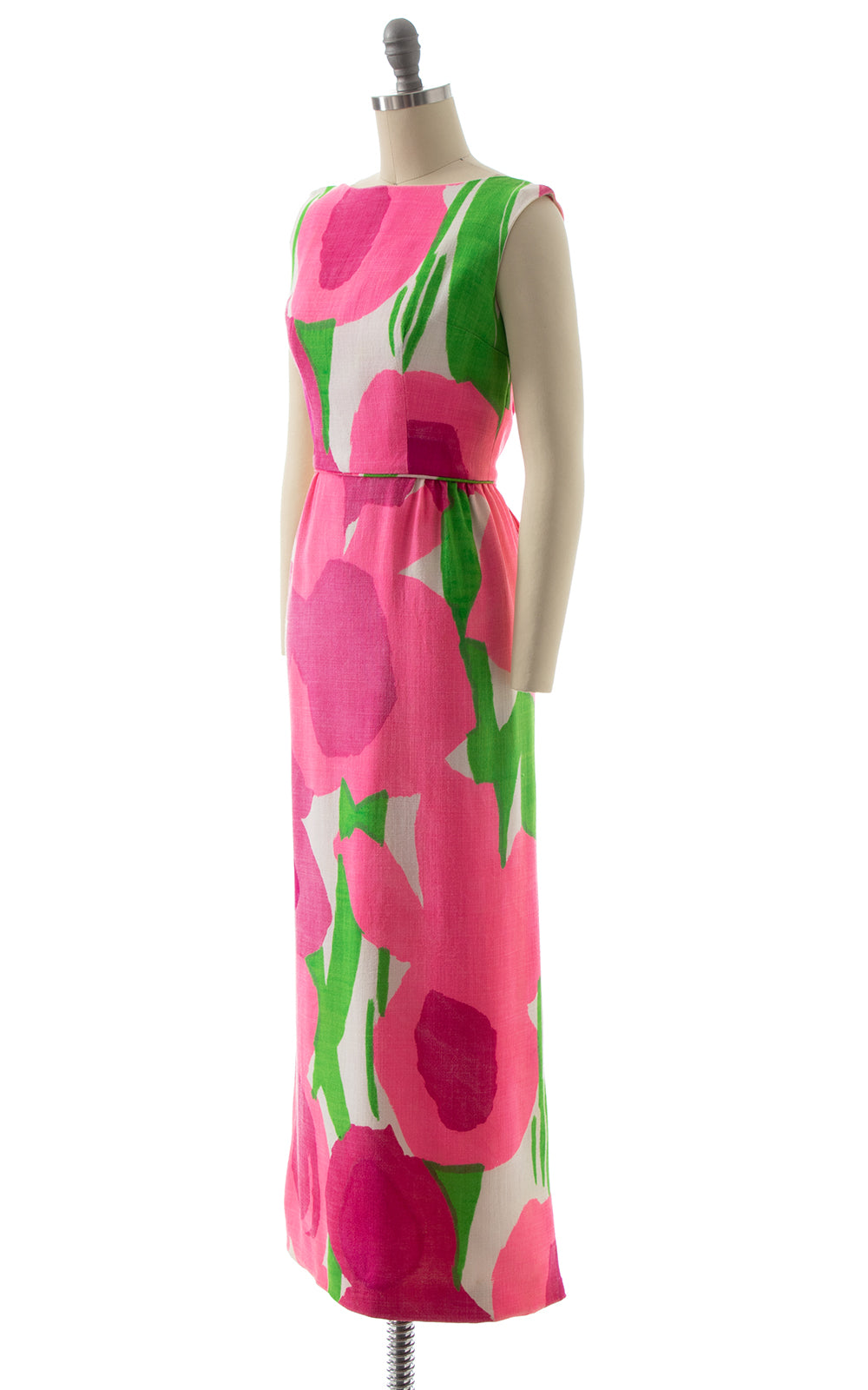 1960s Oversized Floral Maxi Dress | x-small