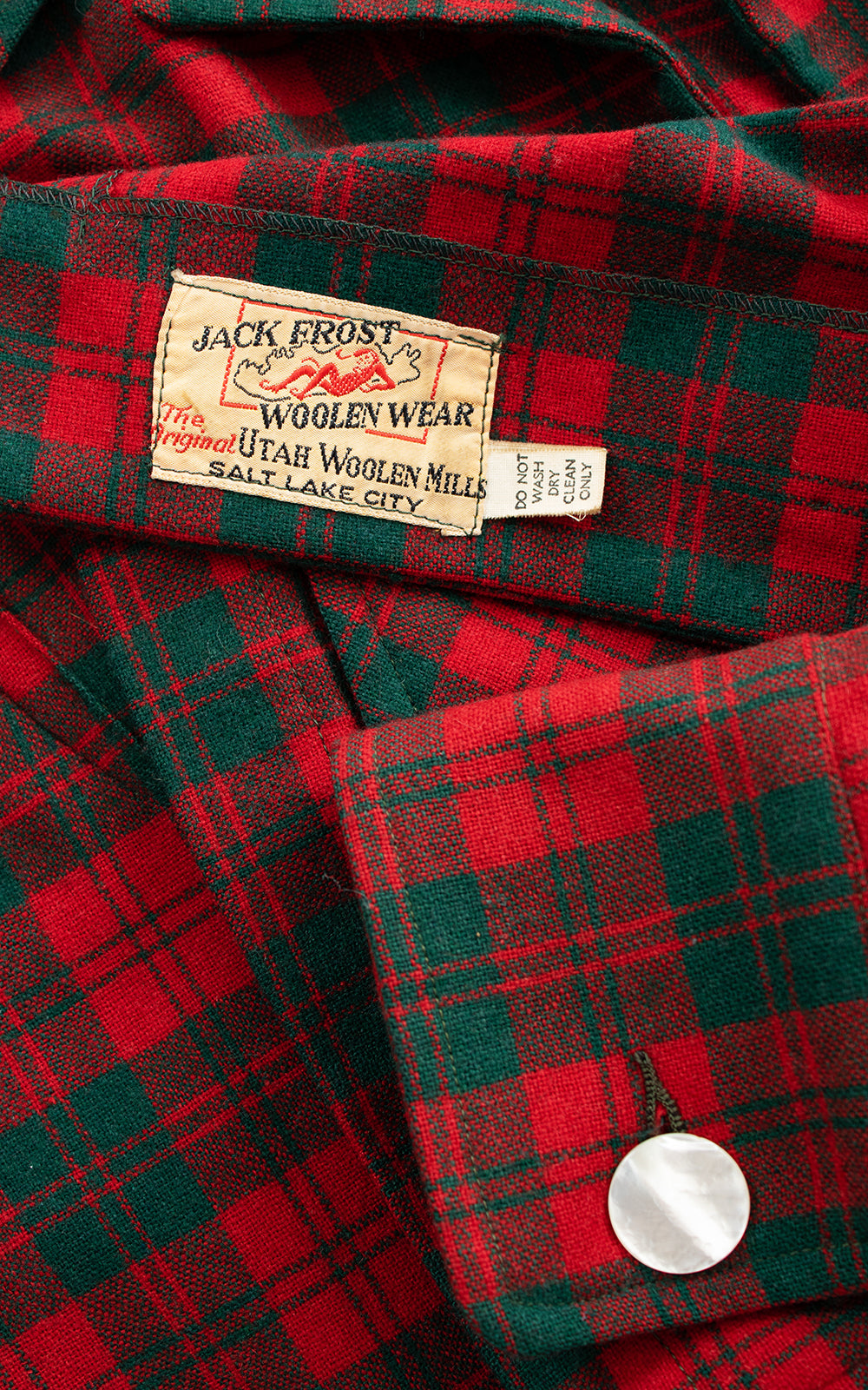 1940s Tartan Wool 49er Jacket | x-large